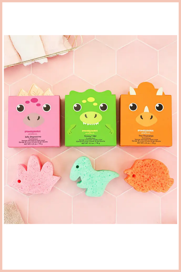Dinosaur Bath Sponge + Built-in Cleanser | Spongell¨¦