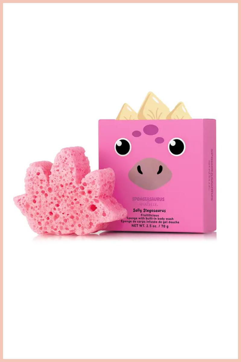 Dinosaur Bath Sponge + Built-in Cleanser | Spongell¨¦