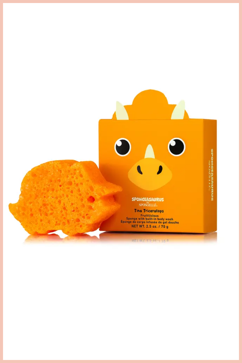 Dinosaur Bath Sponge + Built-in Cleanser | Spongell¨¦