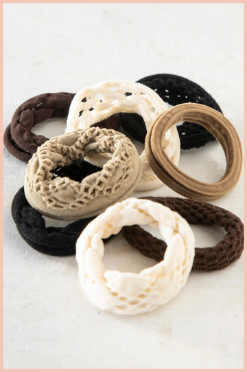 On The Run Hair Tie, Set of 8 | Natural Life
