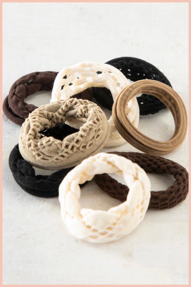 On The Run Hair Tie, Set of 8 | Natural Life
