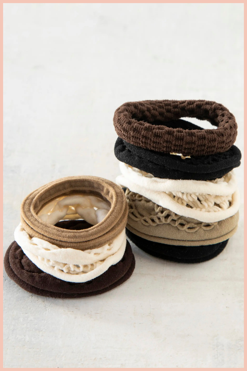 On The Run Hair Tie, Set of 8 | Natural Life