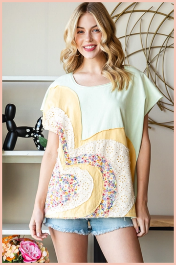 Appliqu¨¦d Heart Tee | Final Sale