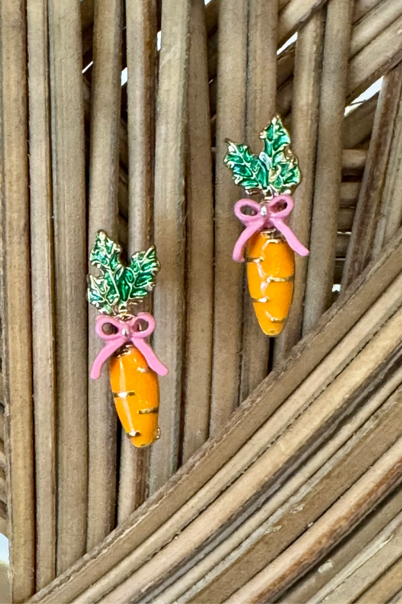 Spring Garden Carrot Stud Earrings