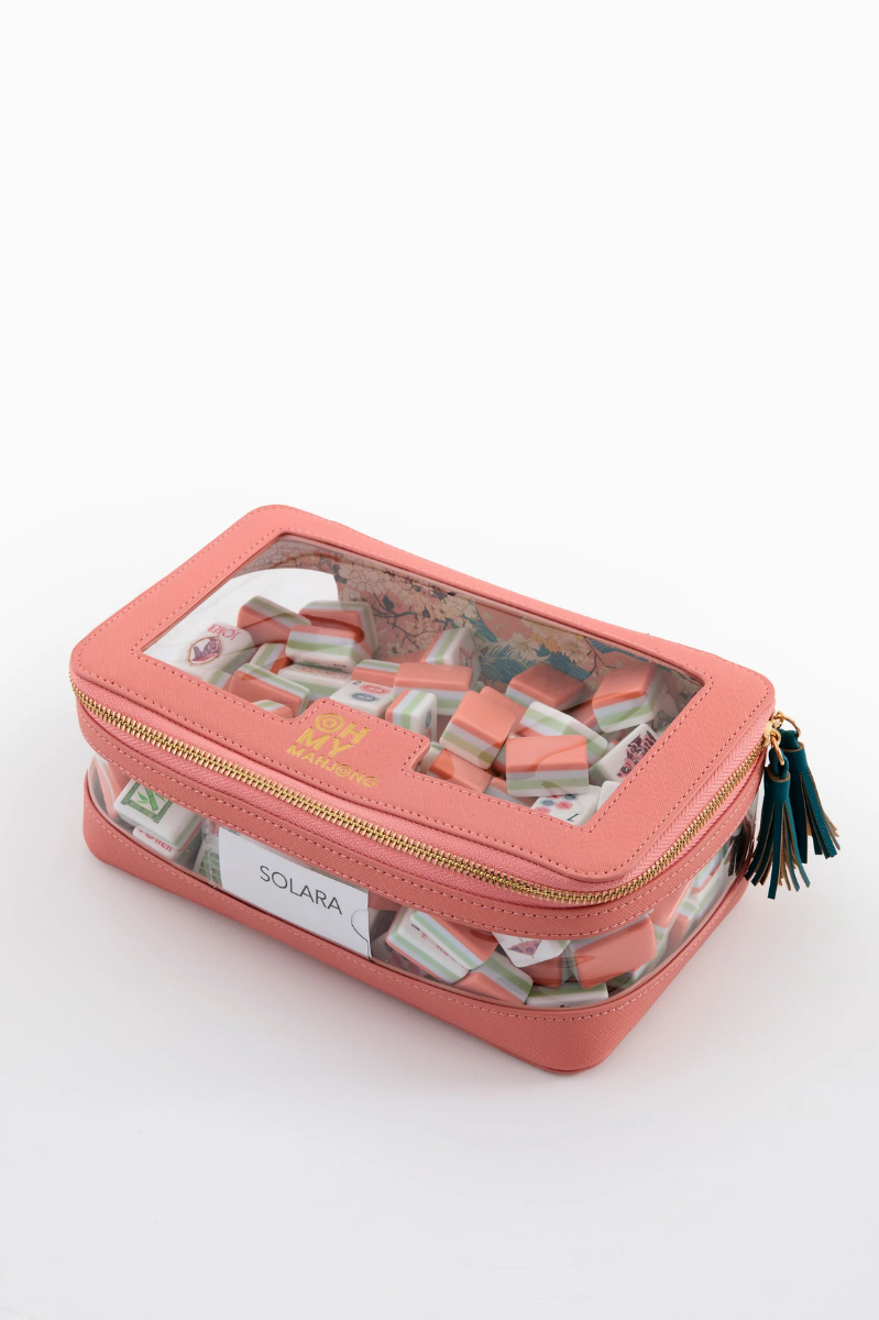 Coral Tile Storage Bag | Oh My Mahjong