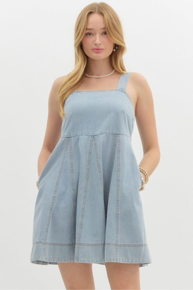 Denim Dreamer Dress | Final Sale
