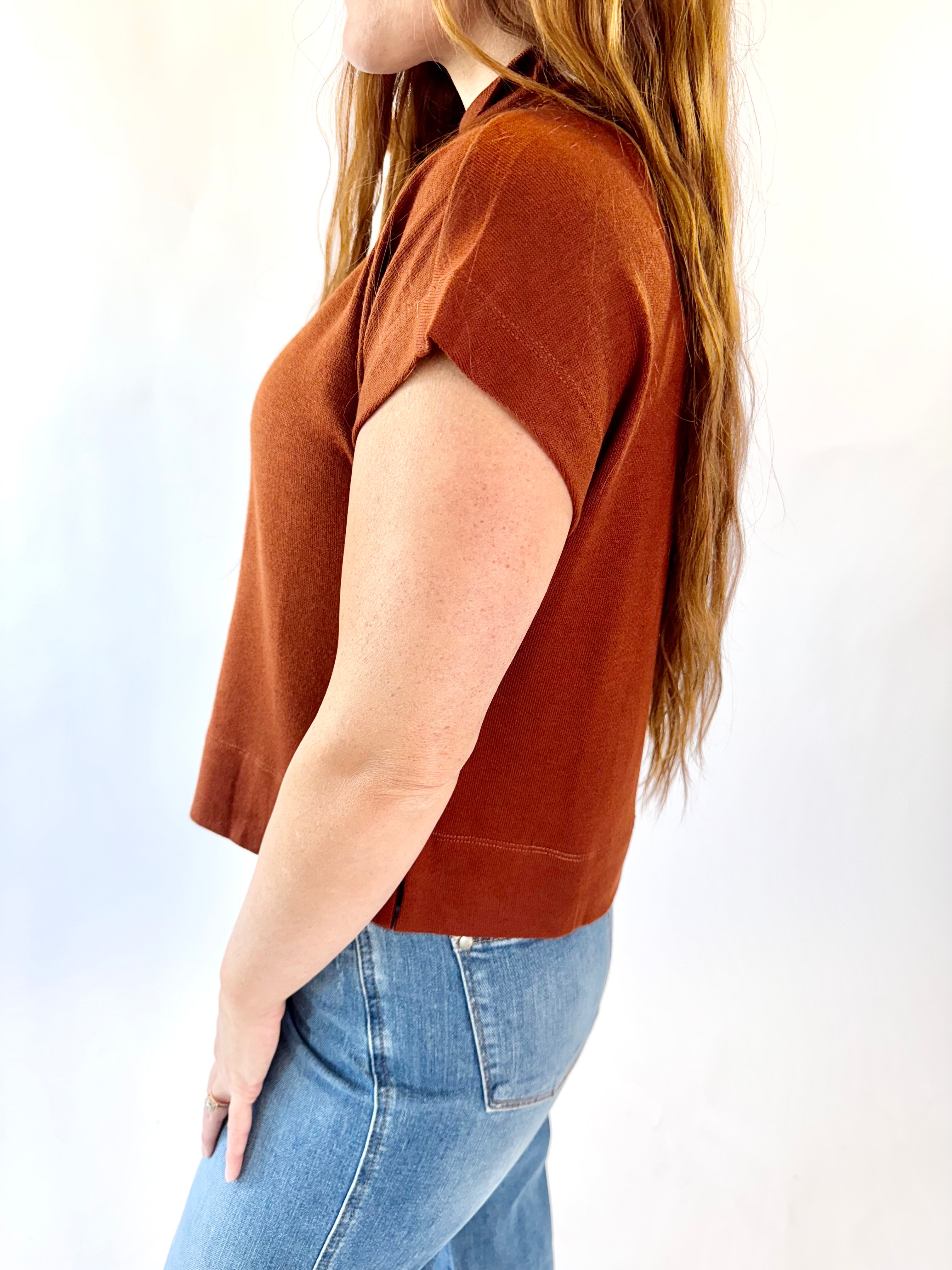 Chic Comfort Mock Neck Knit Top