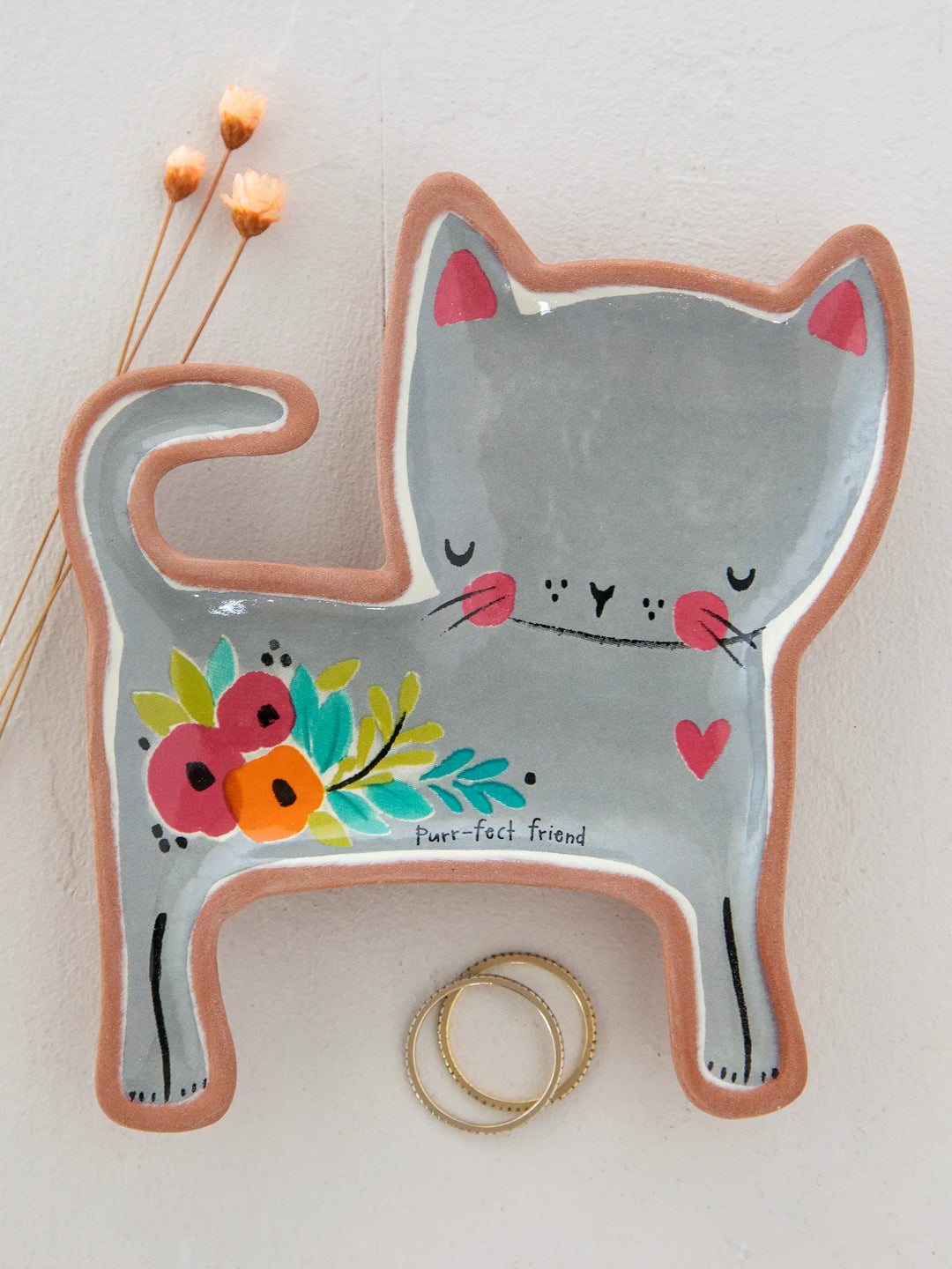 Purr-fect Friend Terracotta Trinket Dish | Natural Life