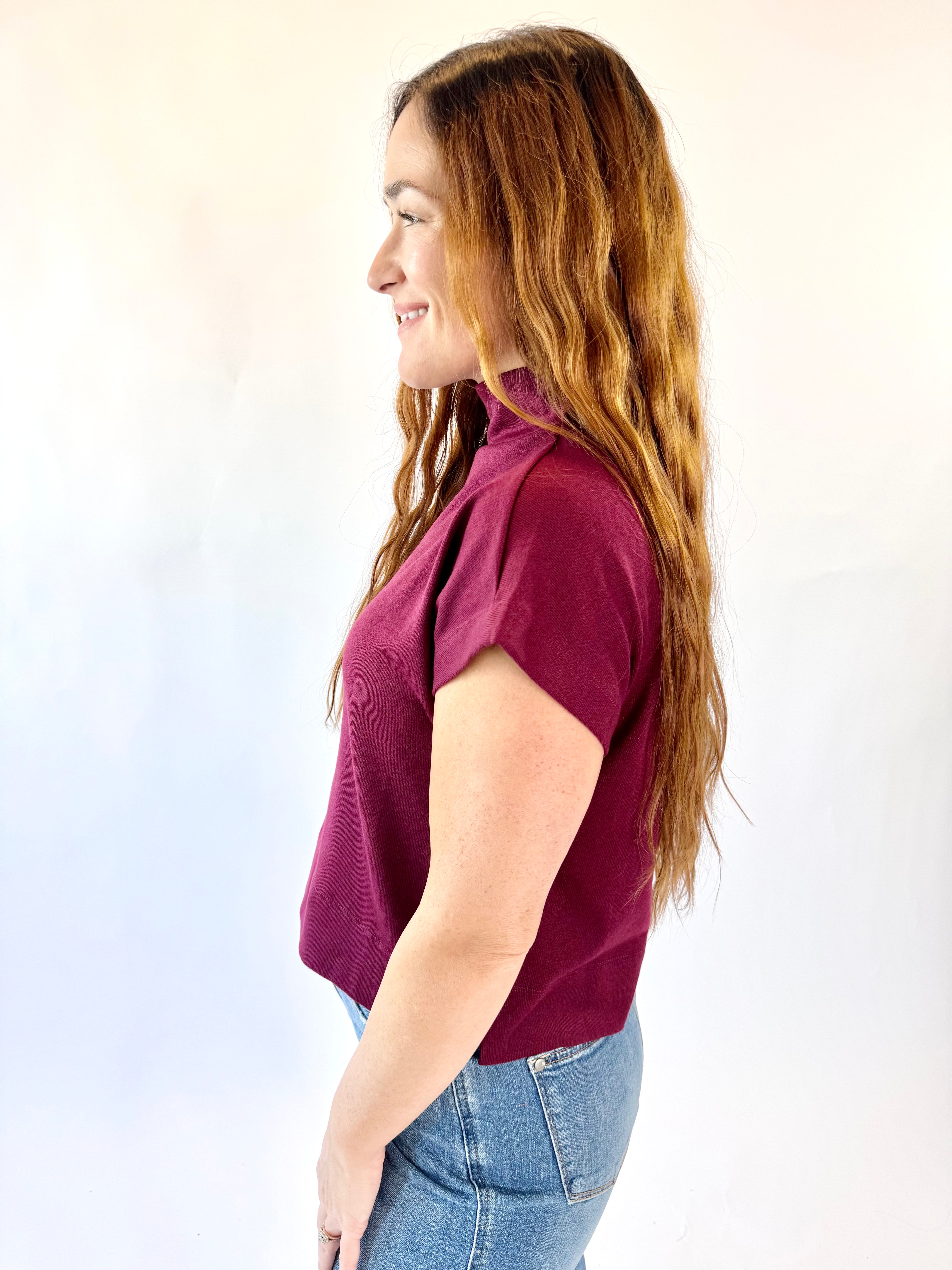 Chic Comfort Mock Neck Knit Top