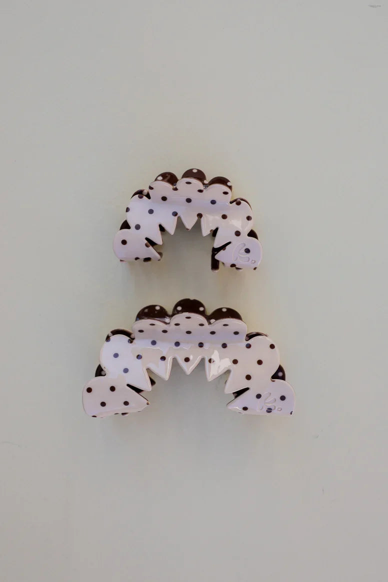 Brown & Cream Petal Arch Claw | KAXI
