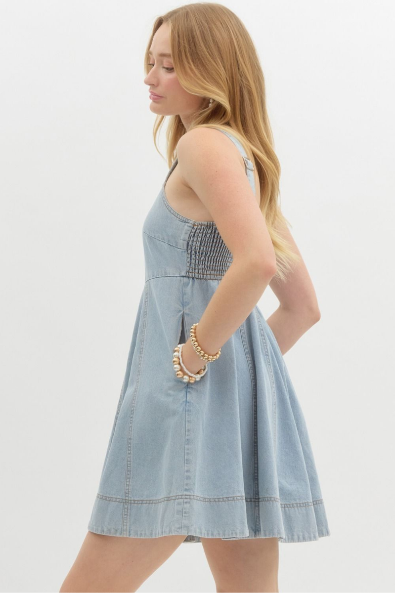 Denim Dreamer Dress | Final Sale