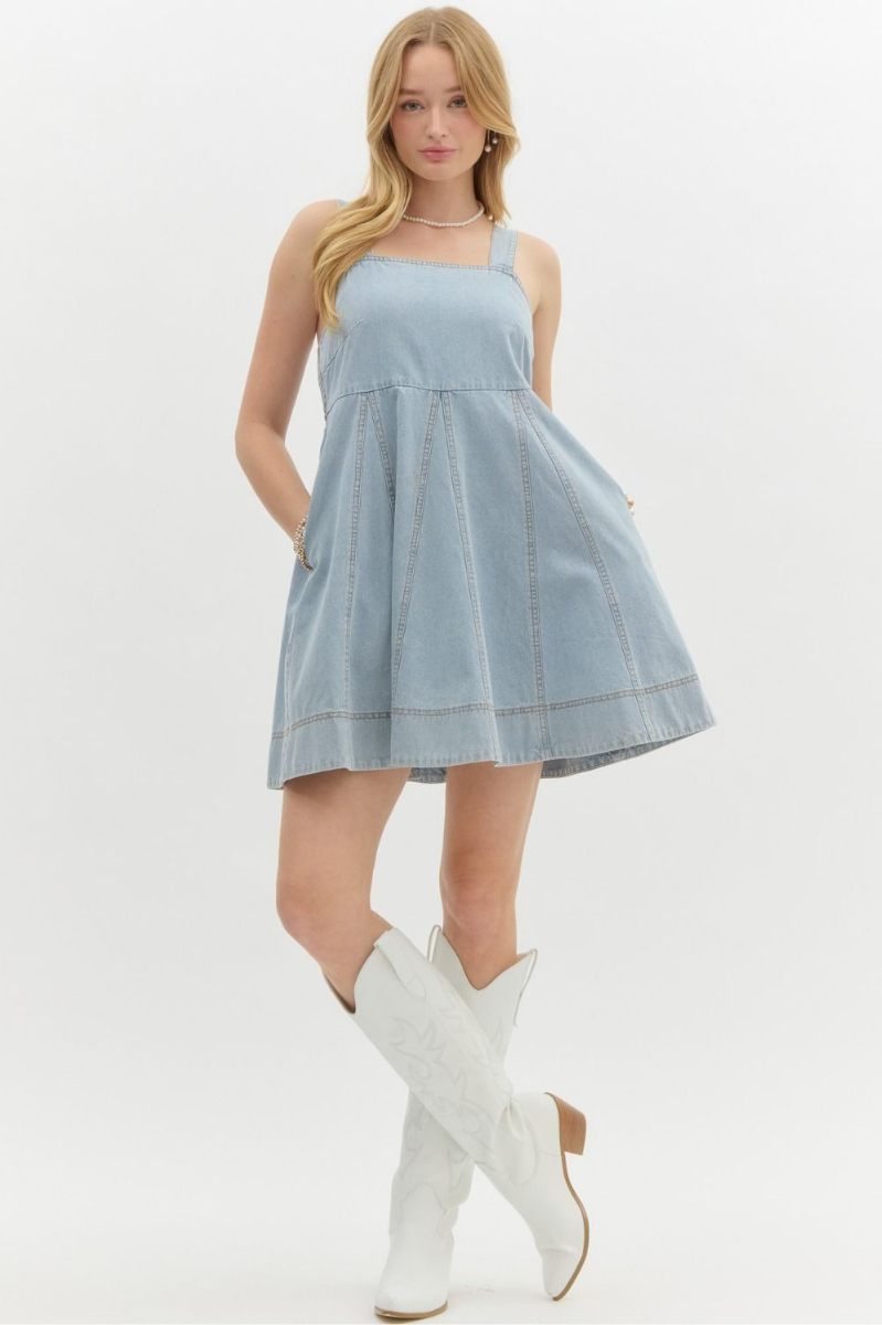 Denim Dreamer Dress | Final Sale