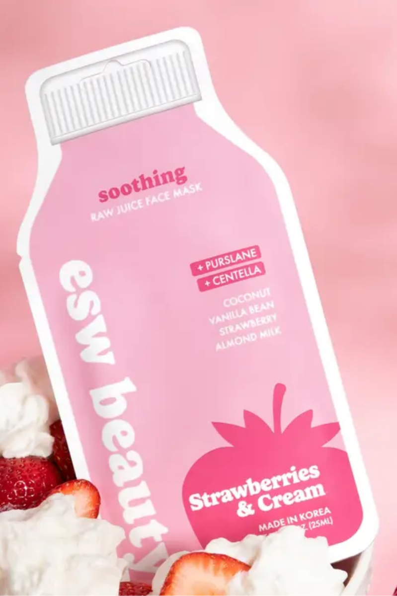 Strawberries and Cream Soothing Raw Juice Sheet Mask