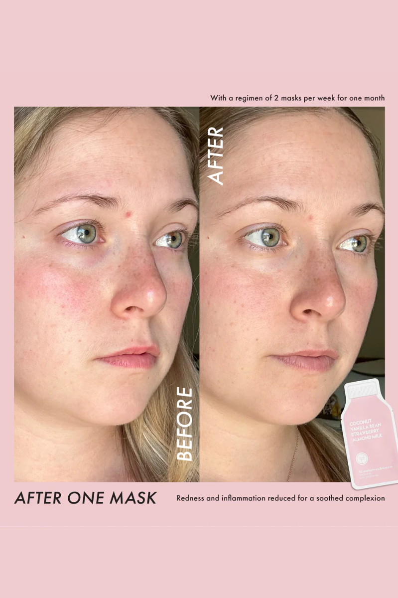 Strawberries and Cream Soothing Raw Juice Sheet Mask