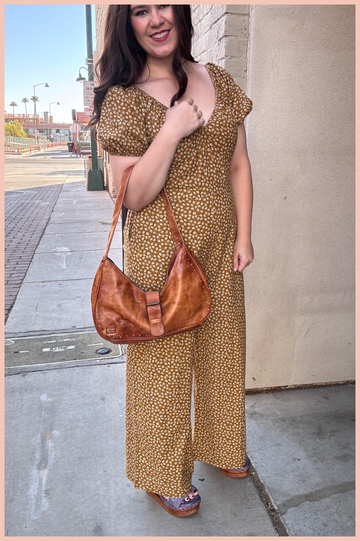 Falling Leaves Smocked Jumpsuit | Final Sale