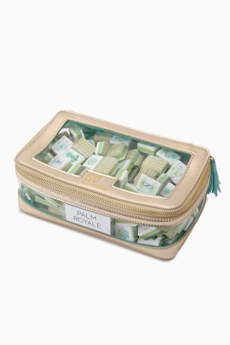 Gold Tile Storage Bag | Oh My Mahjong