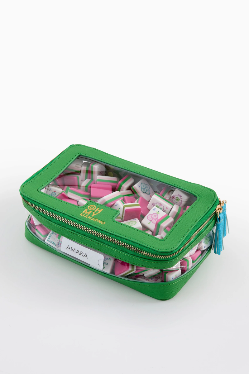 Green Tile Storage Bag | Oh My Mahjong