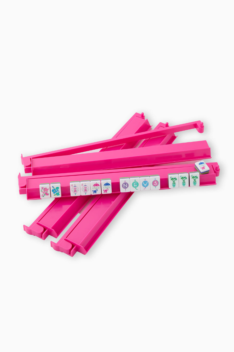 Hot Pink Rack & Pusher Set | Oh My Mahjong