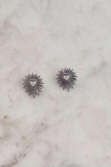 Starburst Heart Stud Earrings?