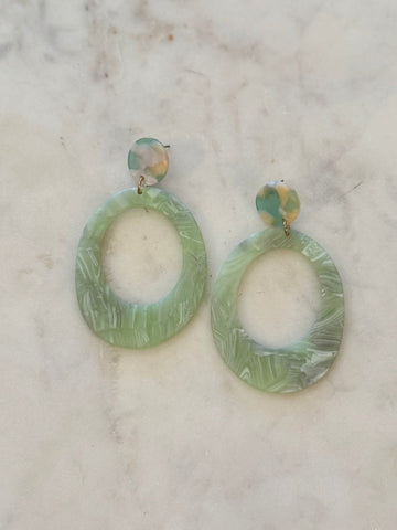 Acetate Marble Earrings