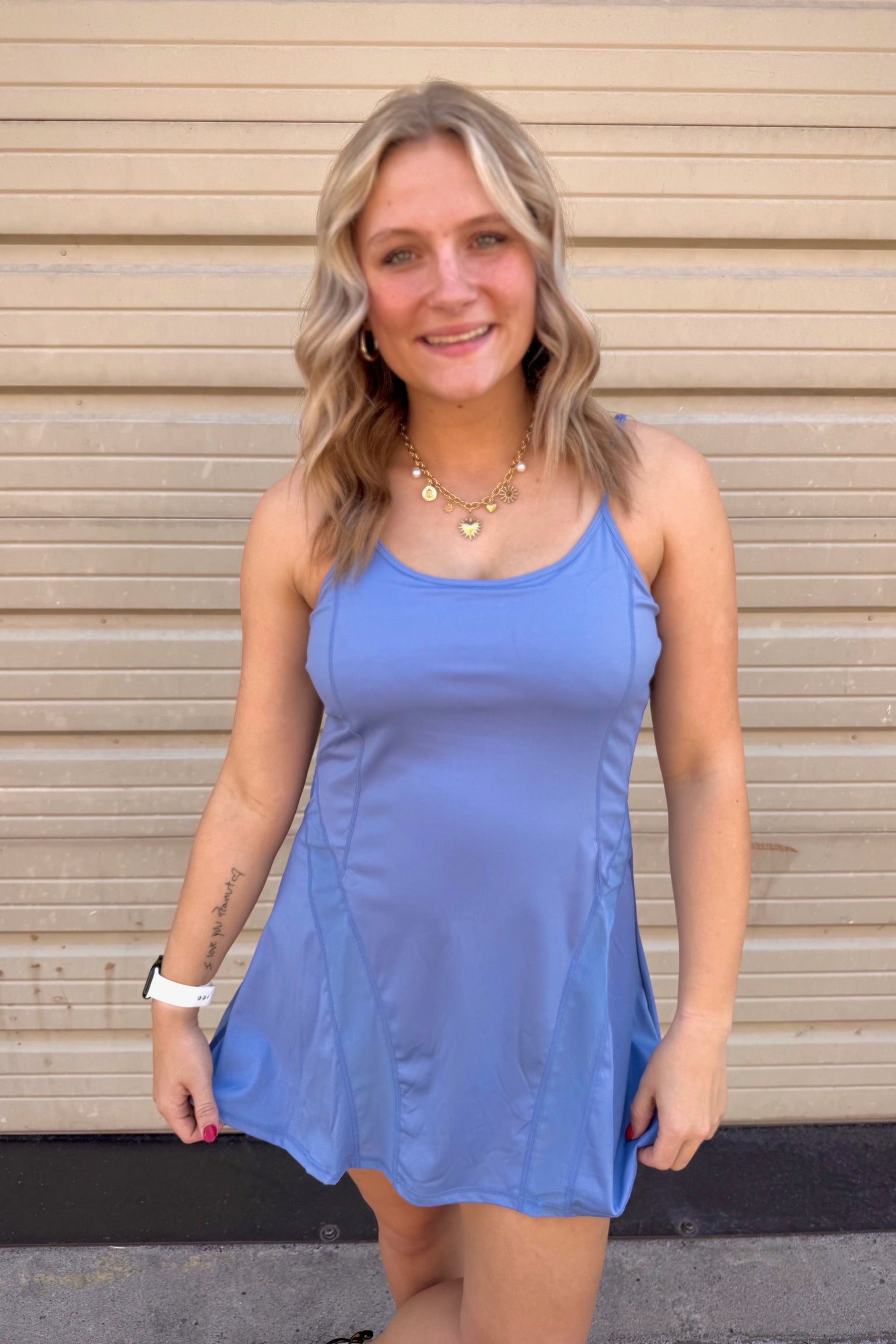 Activewear Mesh Detail Tennis Mini Dress