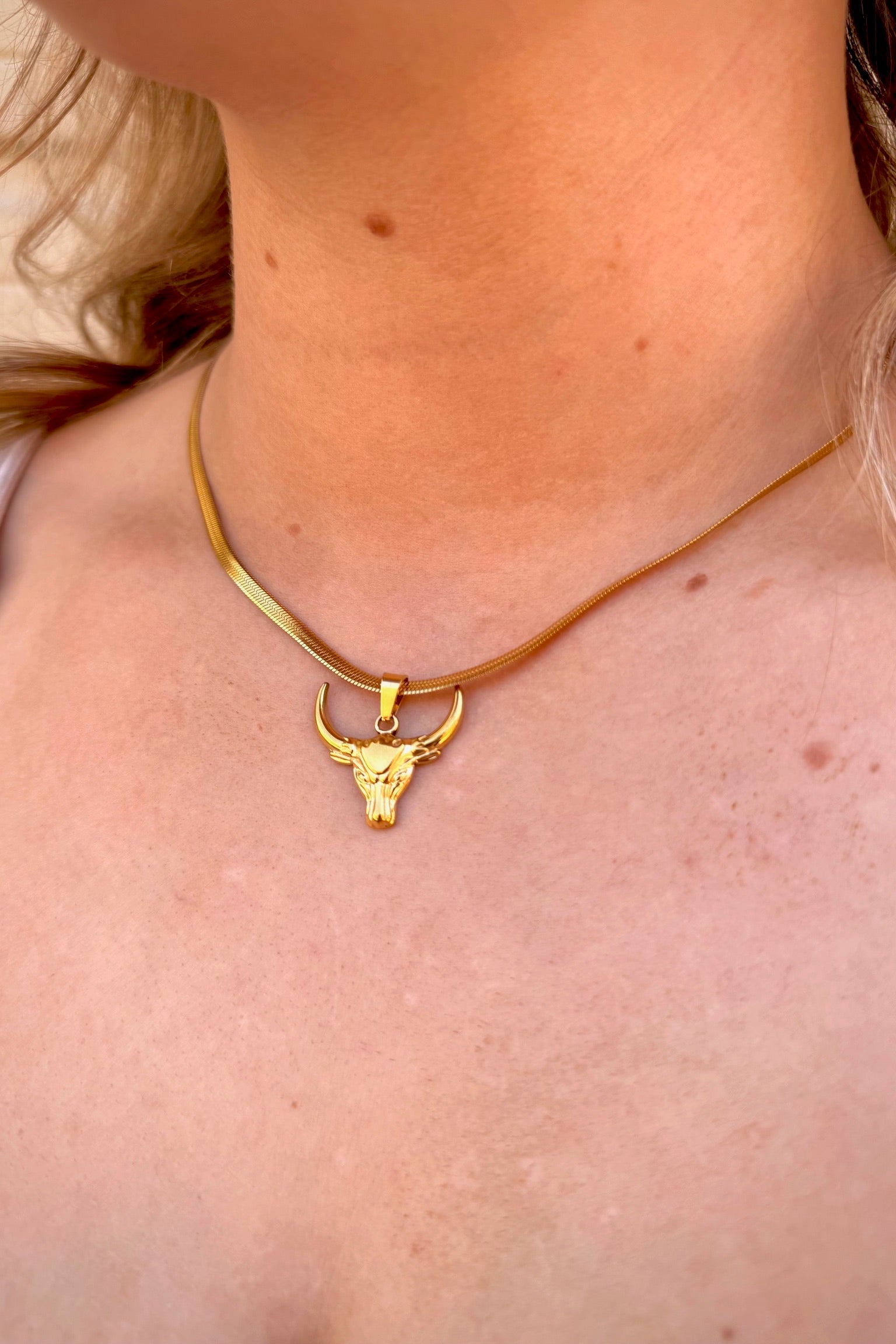 Cow Skull Necklace