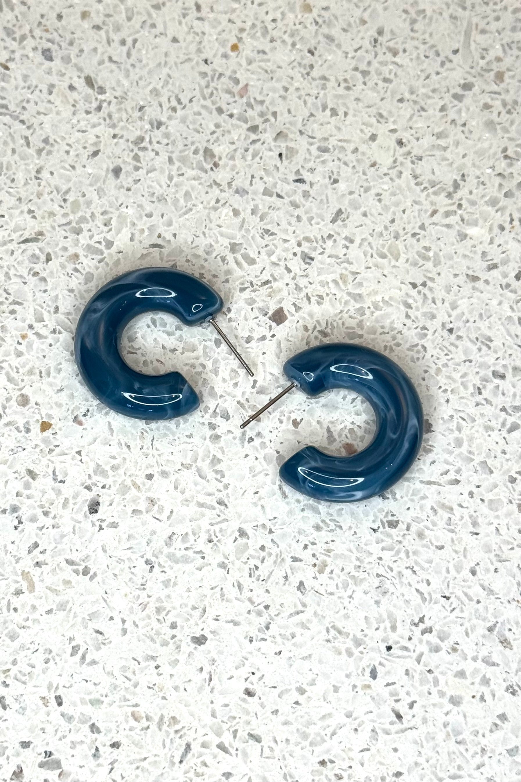 Bright Acrylic Hoop Earrings