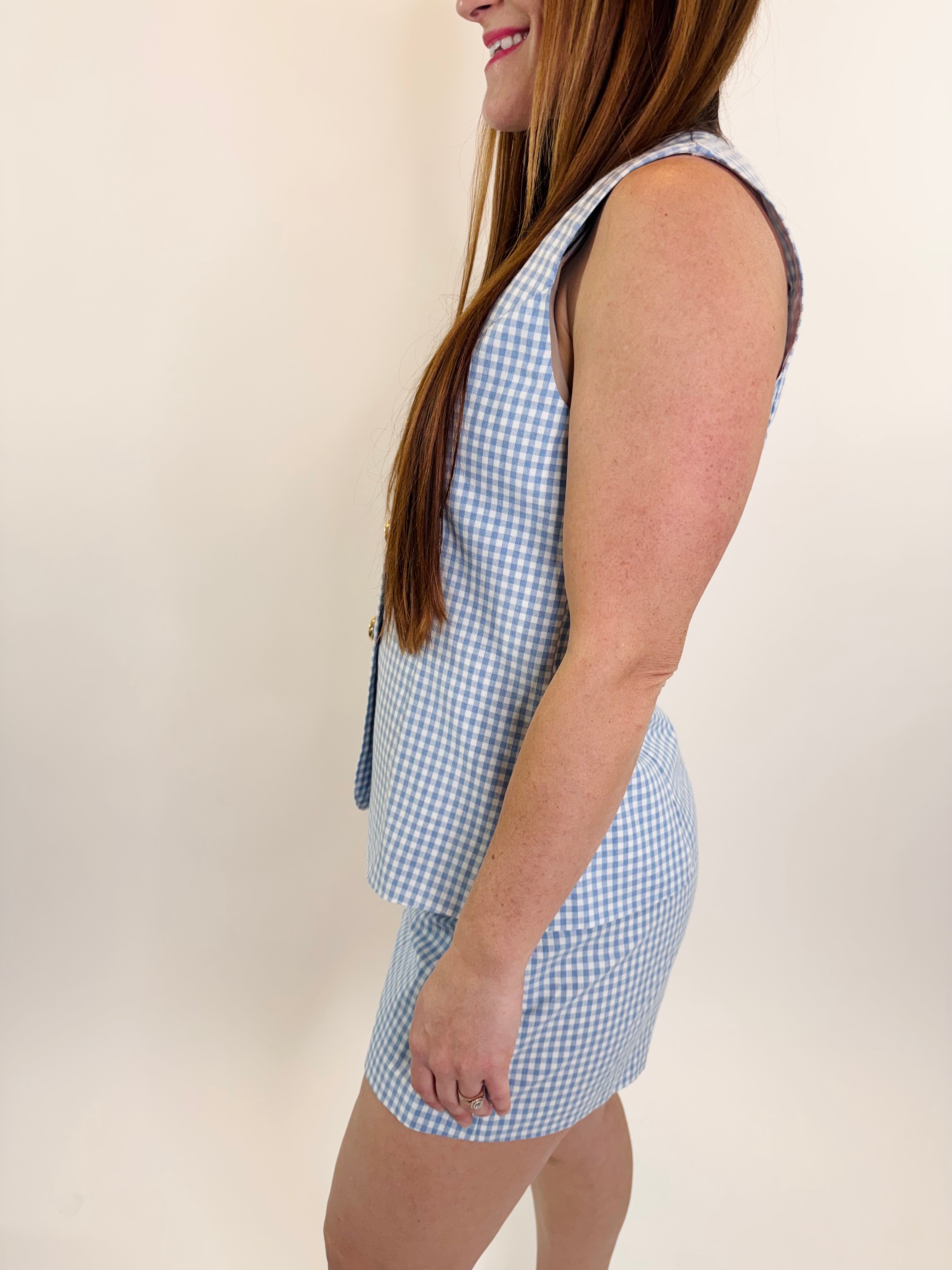 Easy Day Gingham Romper