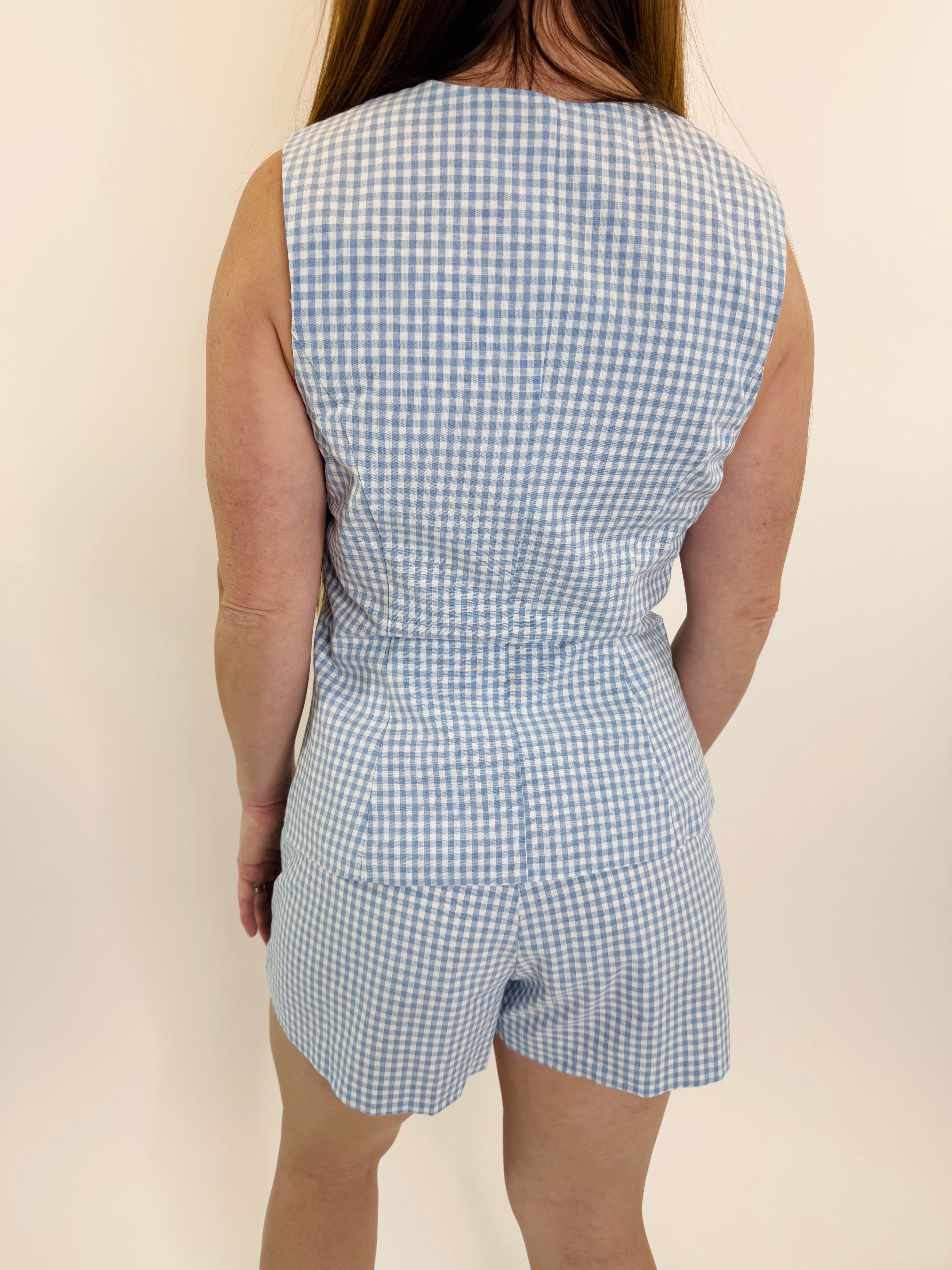 Easy Day Gingham Romper