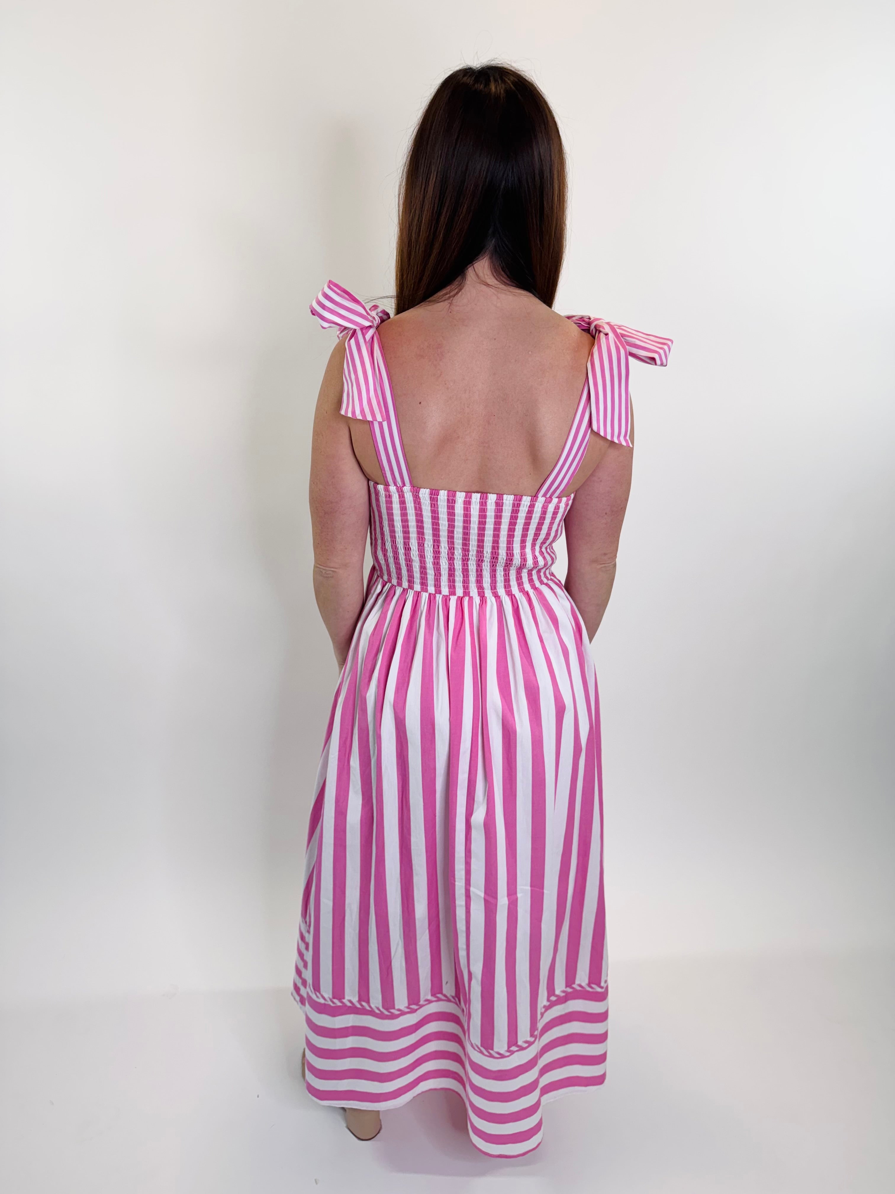 Sugar Rush Stripe Midi Dress