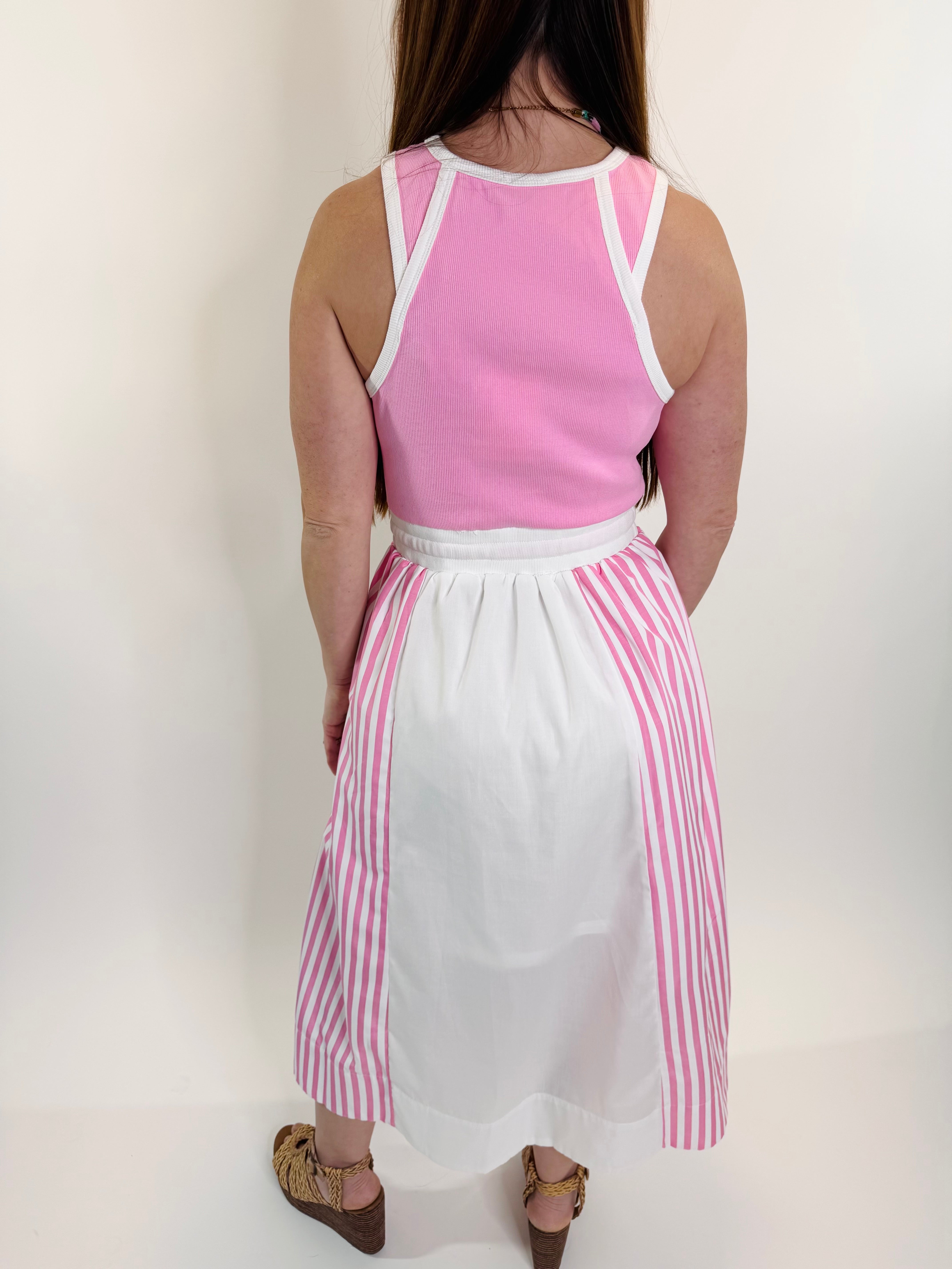 Pink Court Stripe Dress