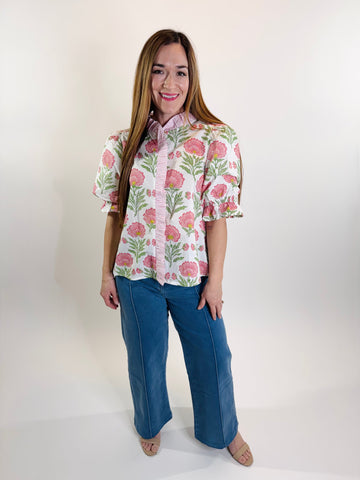Meadow Muse Floral Top | Final Sale