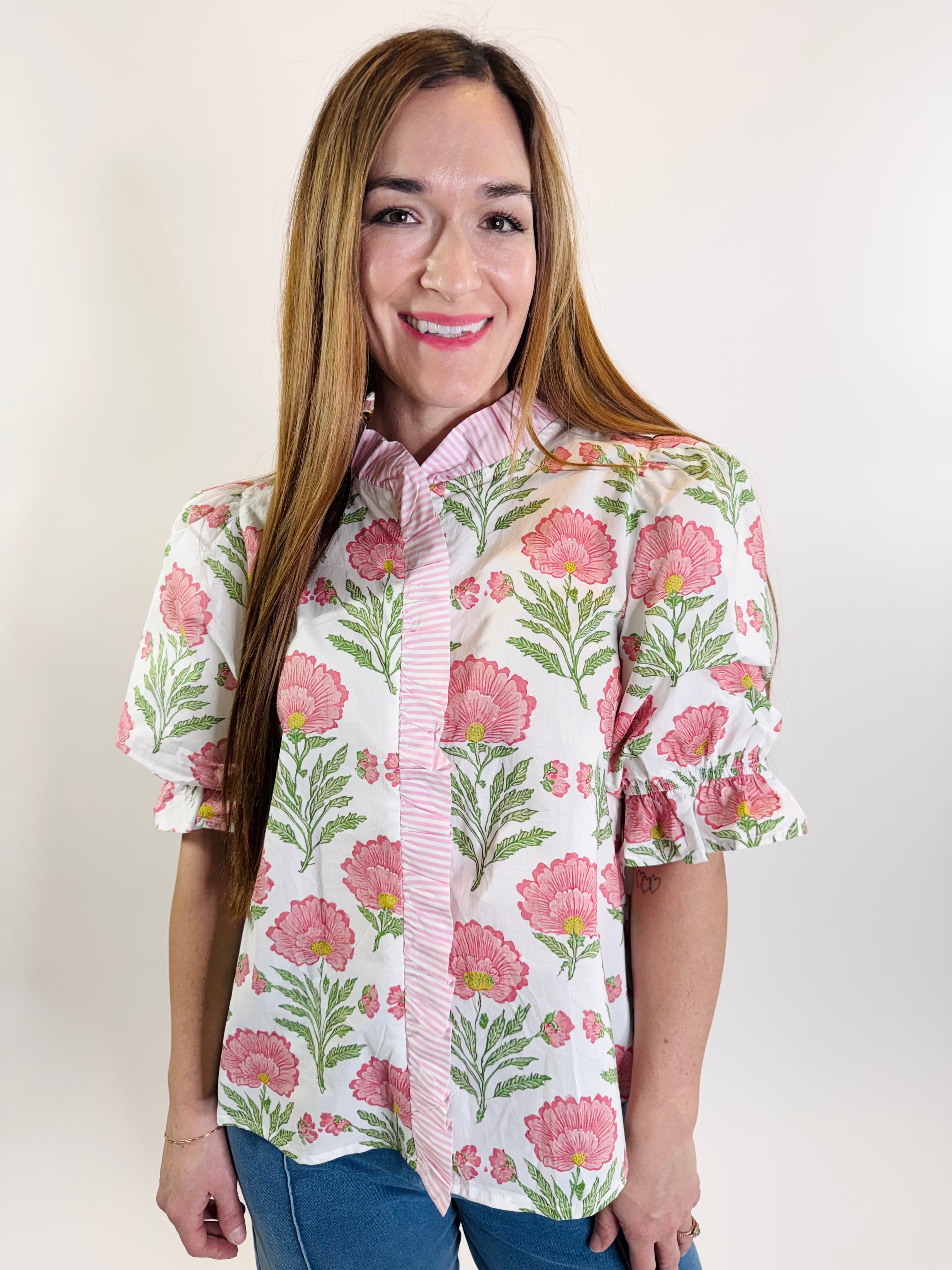 Meadow Muse Floral Top | Final Sale