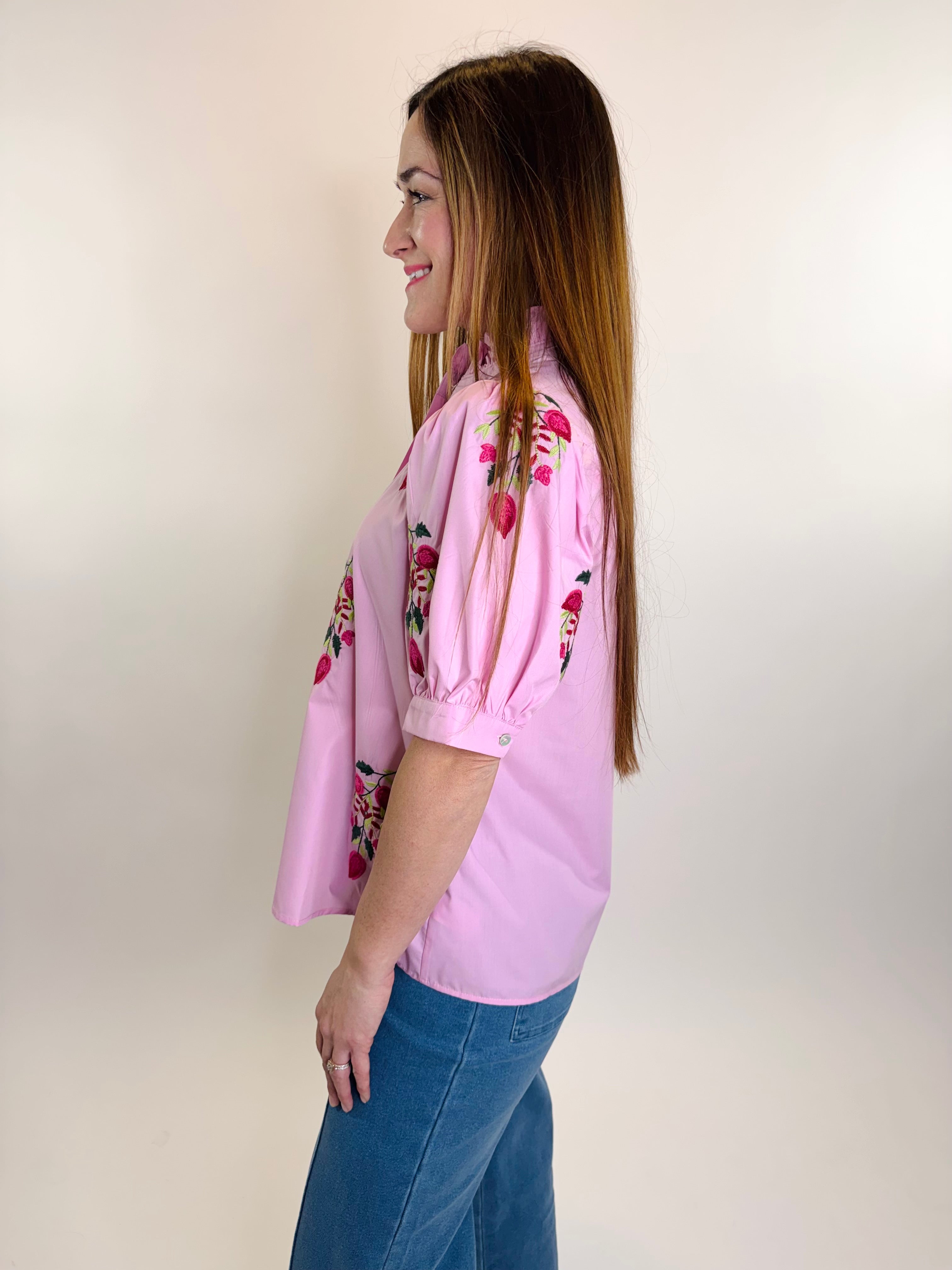 Petal Embroidered Blouse