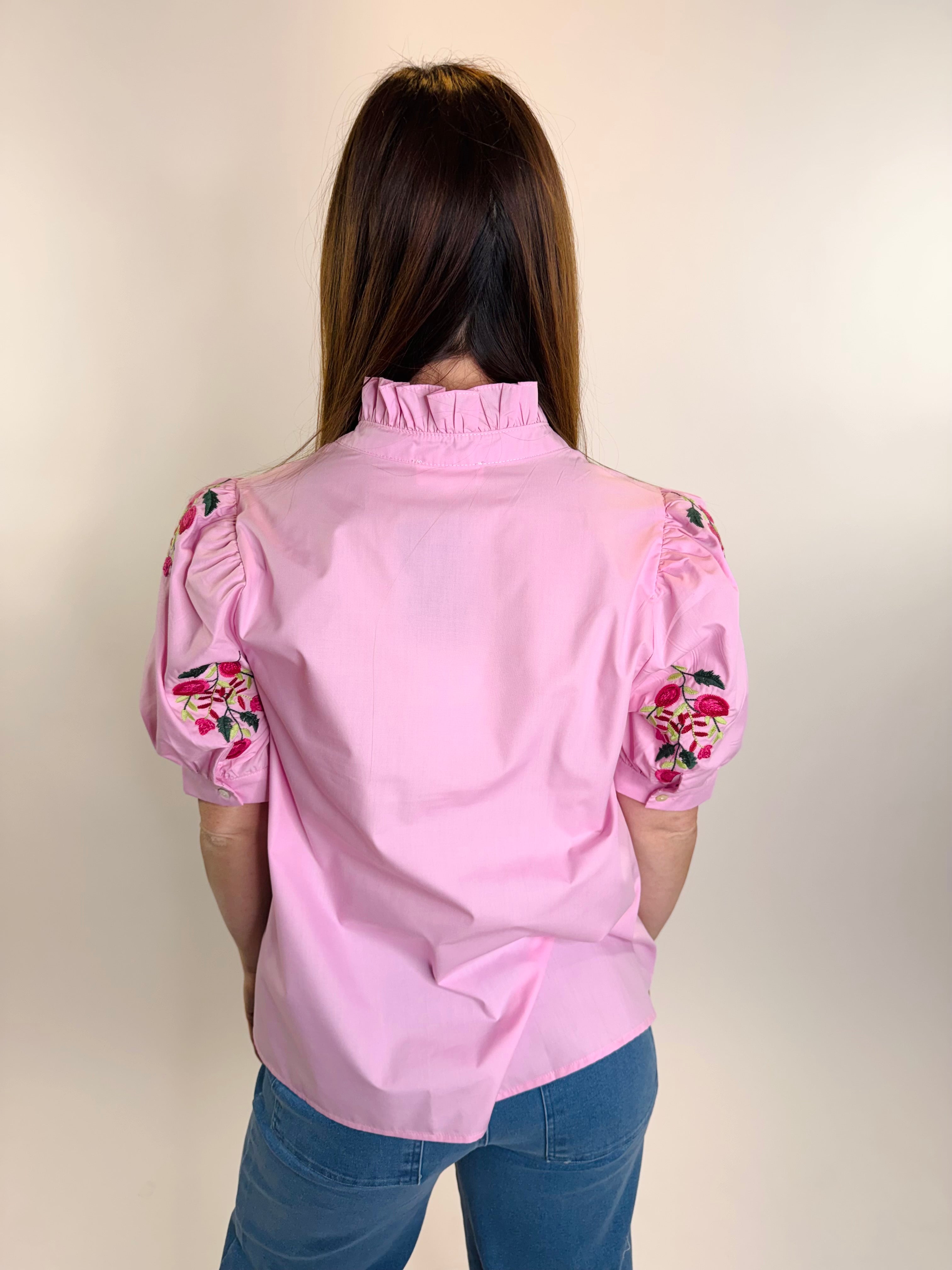 Petal Embroidered Blouse