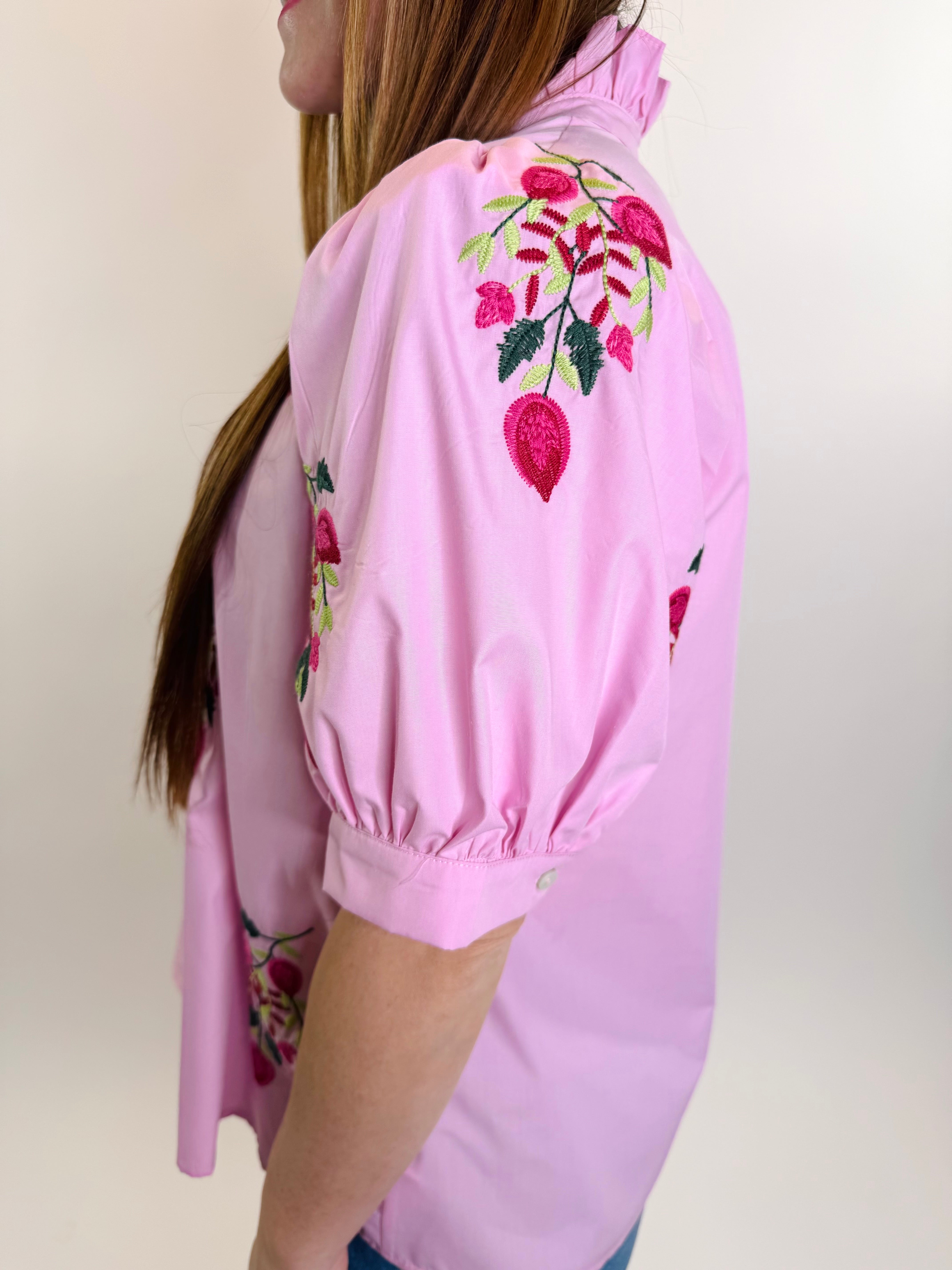 Petal Embroidered Blouse