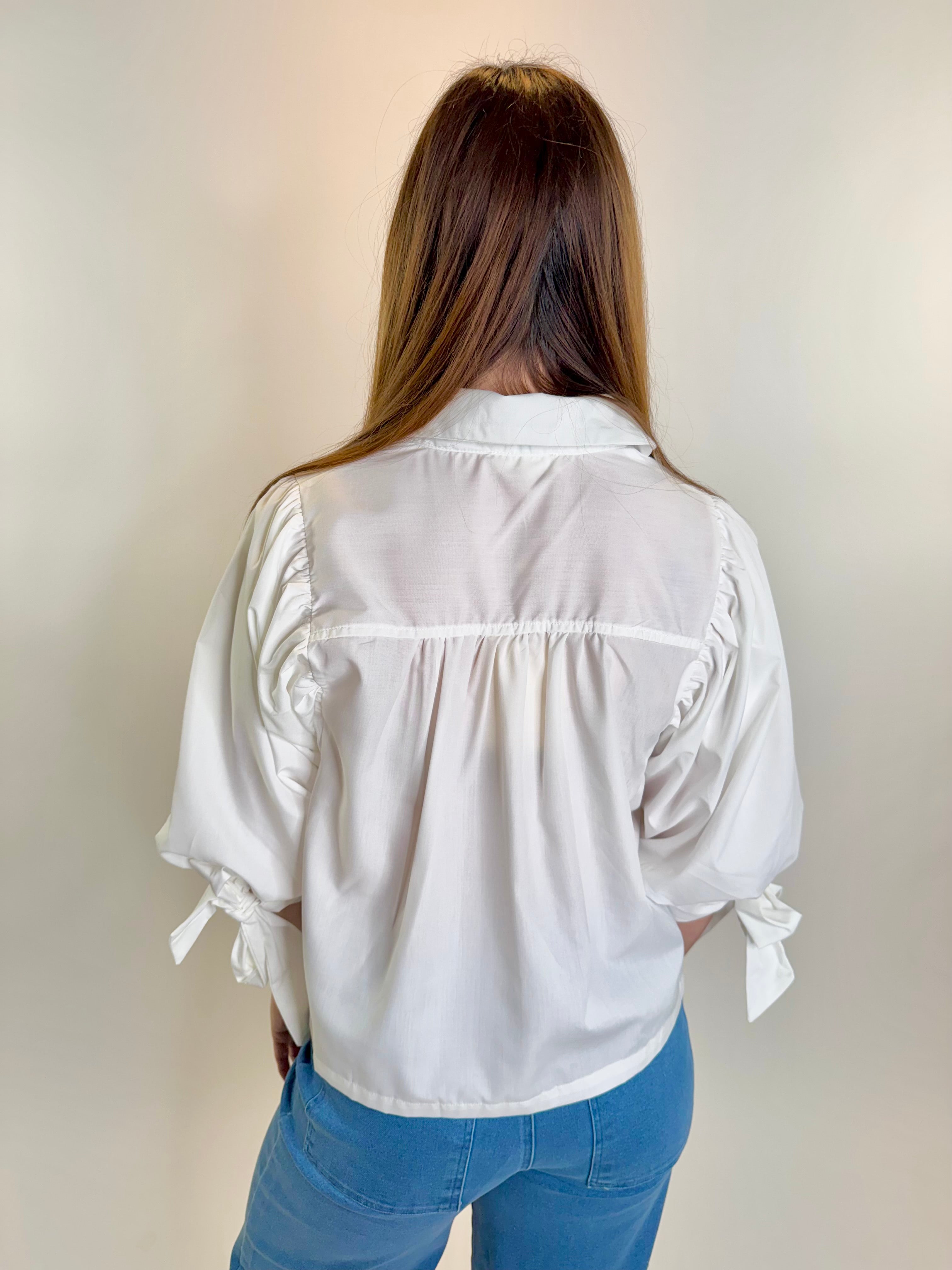 Petal Trim Garden Party Blouse