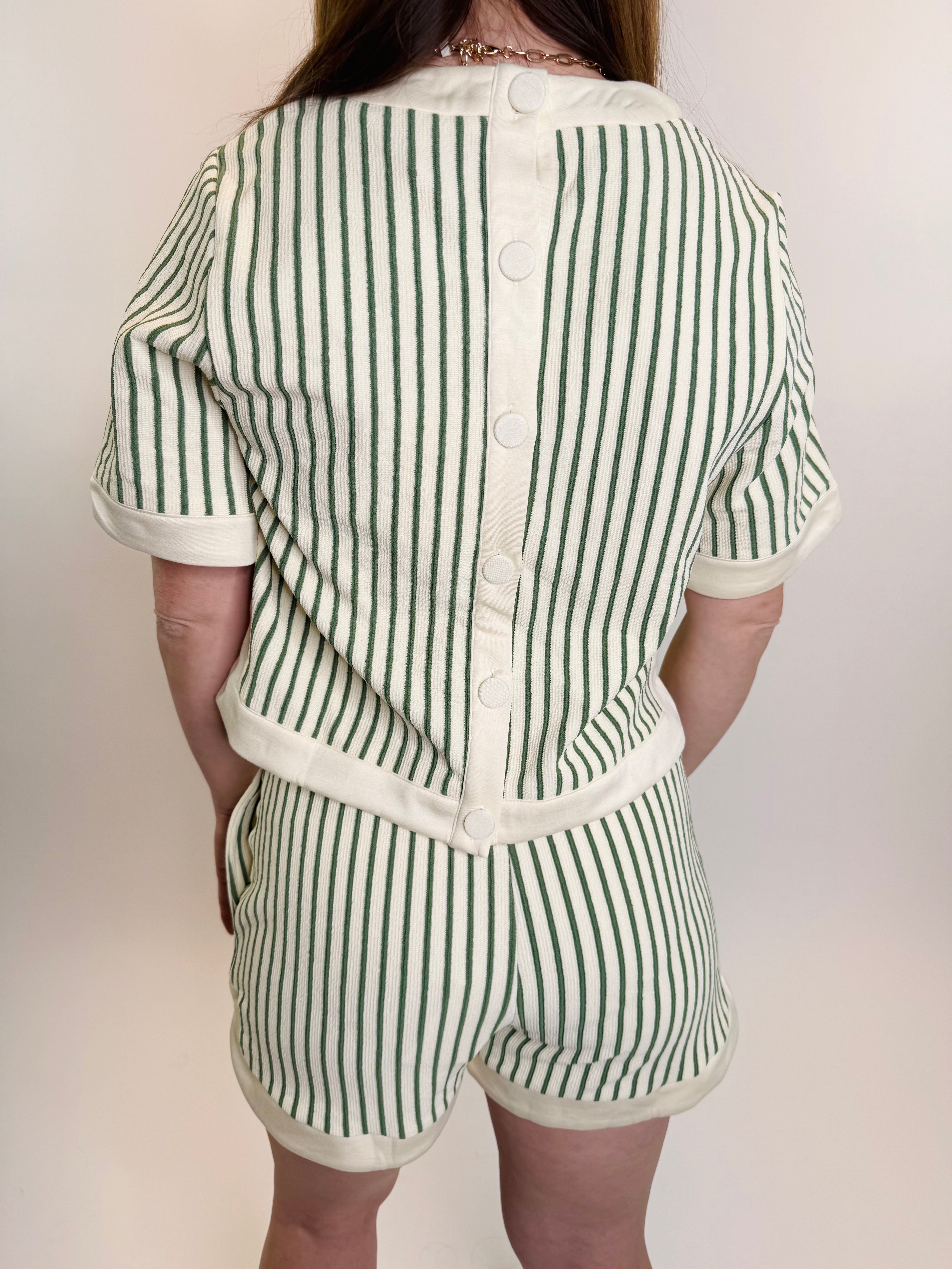 Clubhouse Stripe Knit Shorts