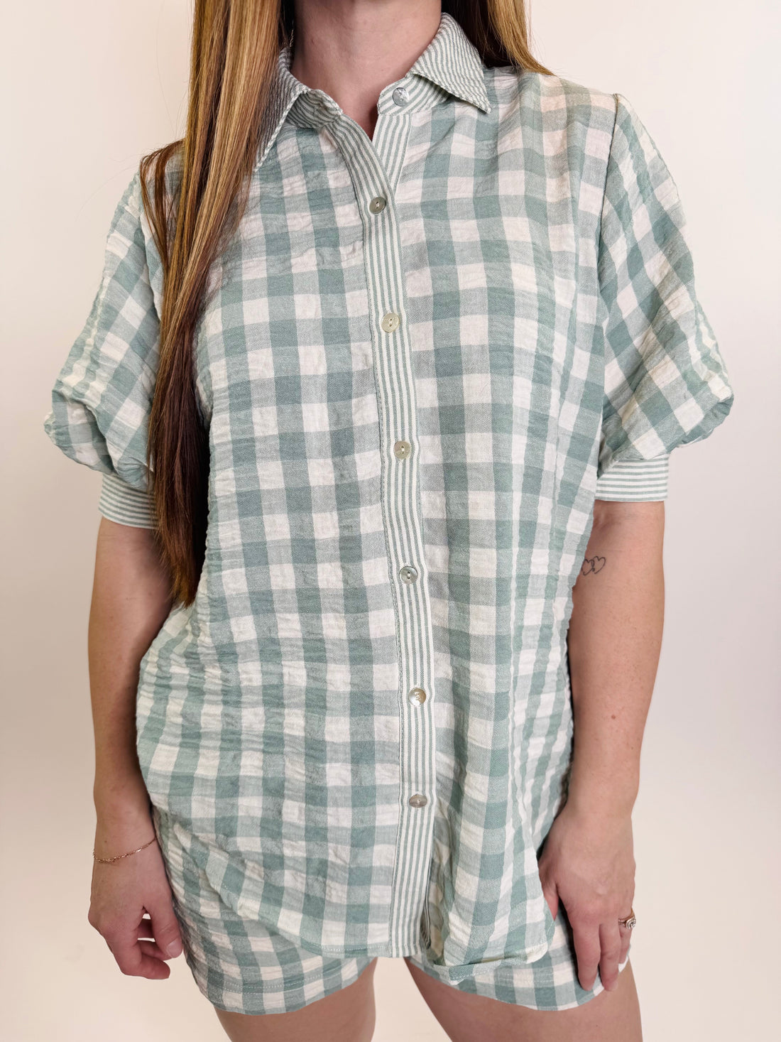 Picnic Gingham Lounge Top