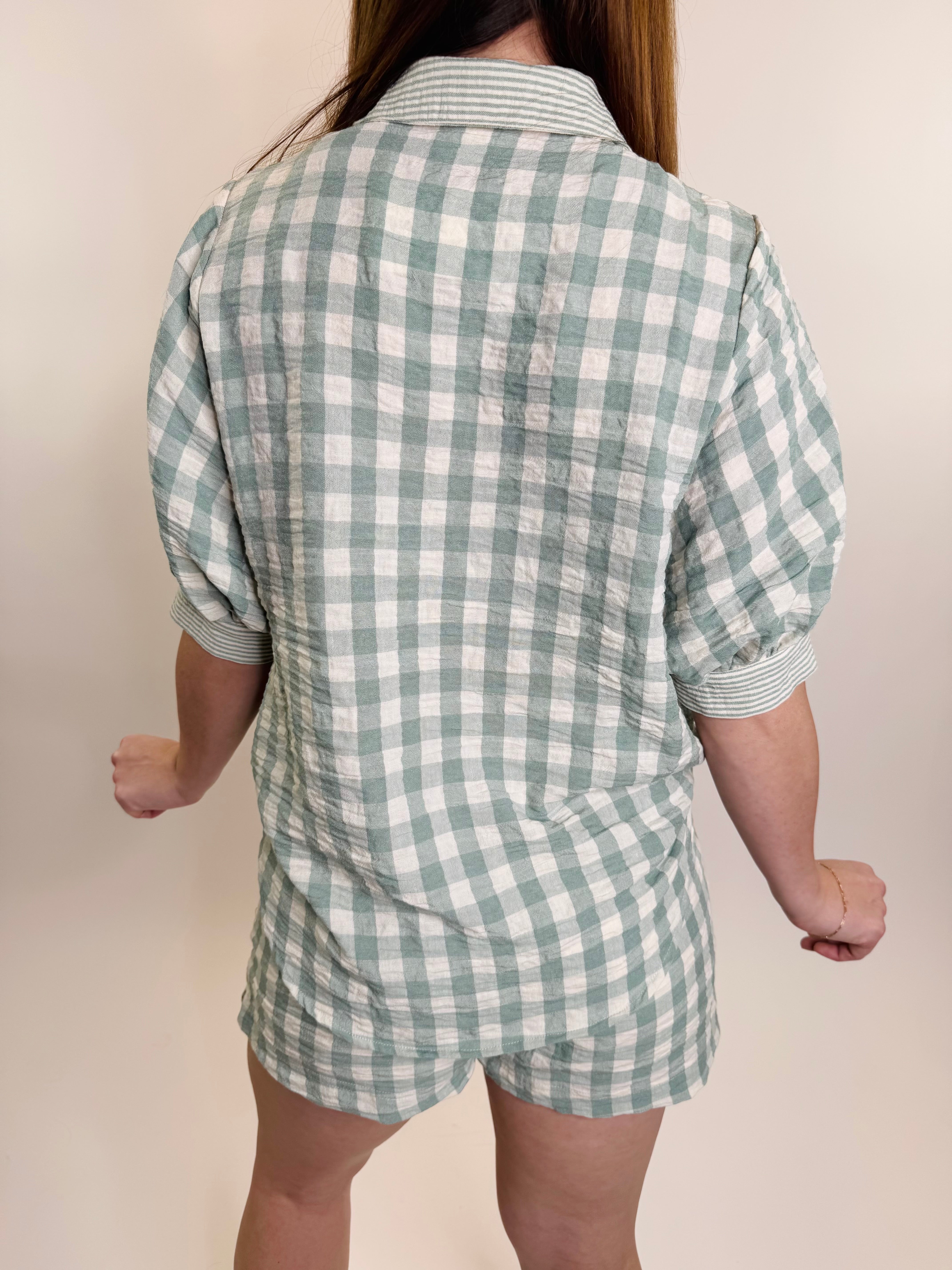 Picnic Gingham Lounge Shorts