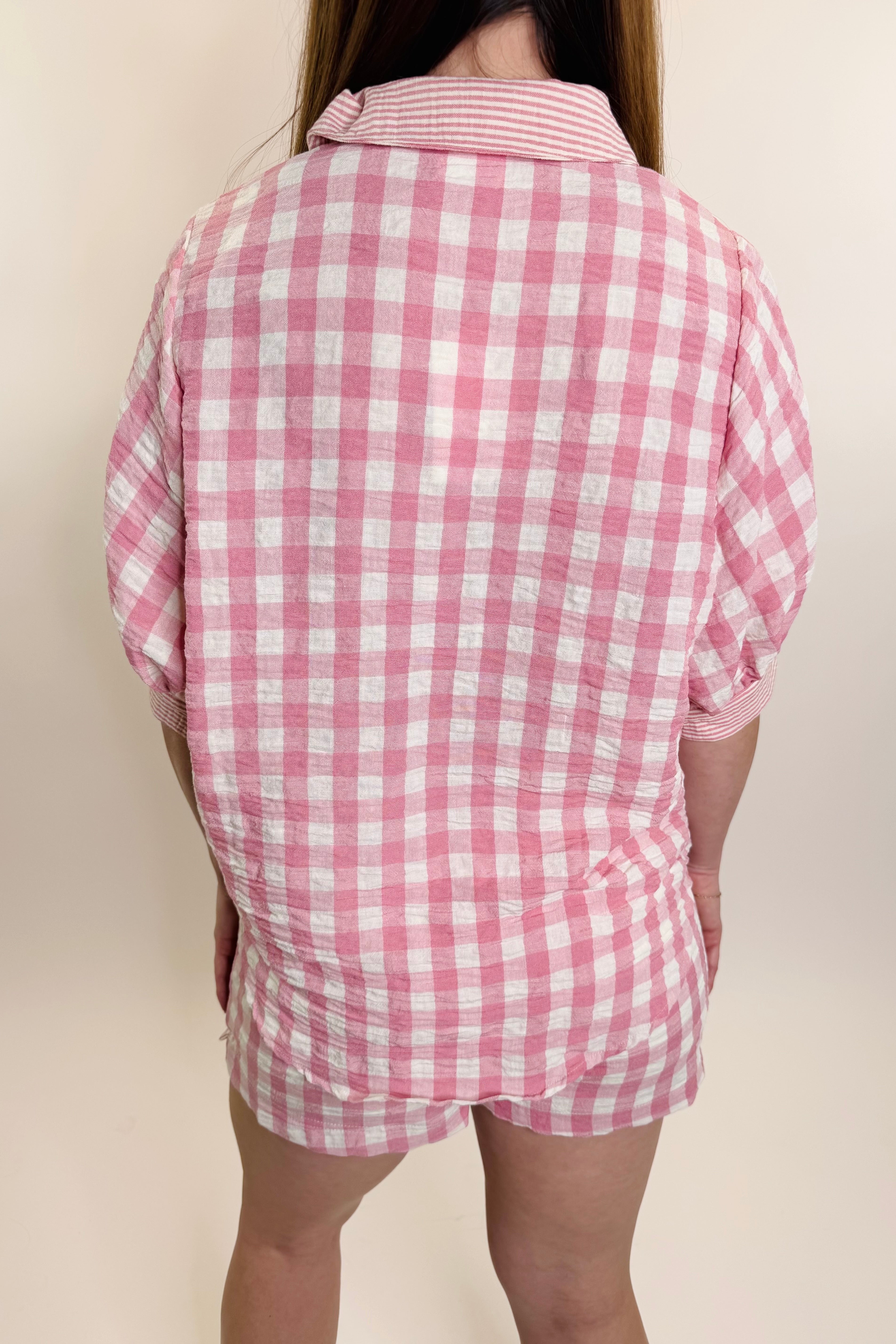 Picnic Gingham Lounge Top