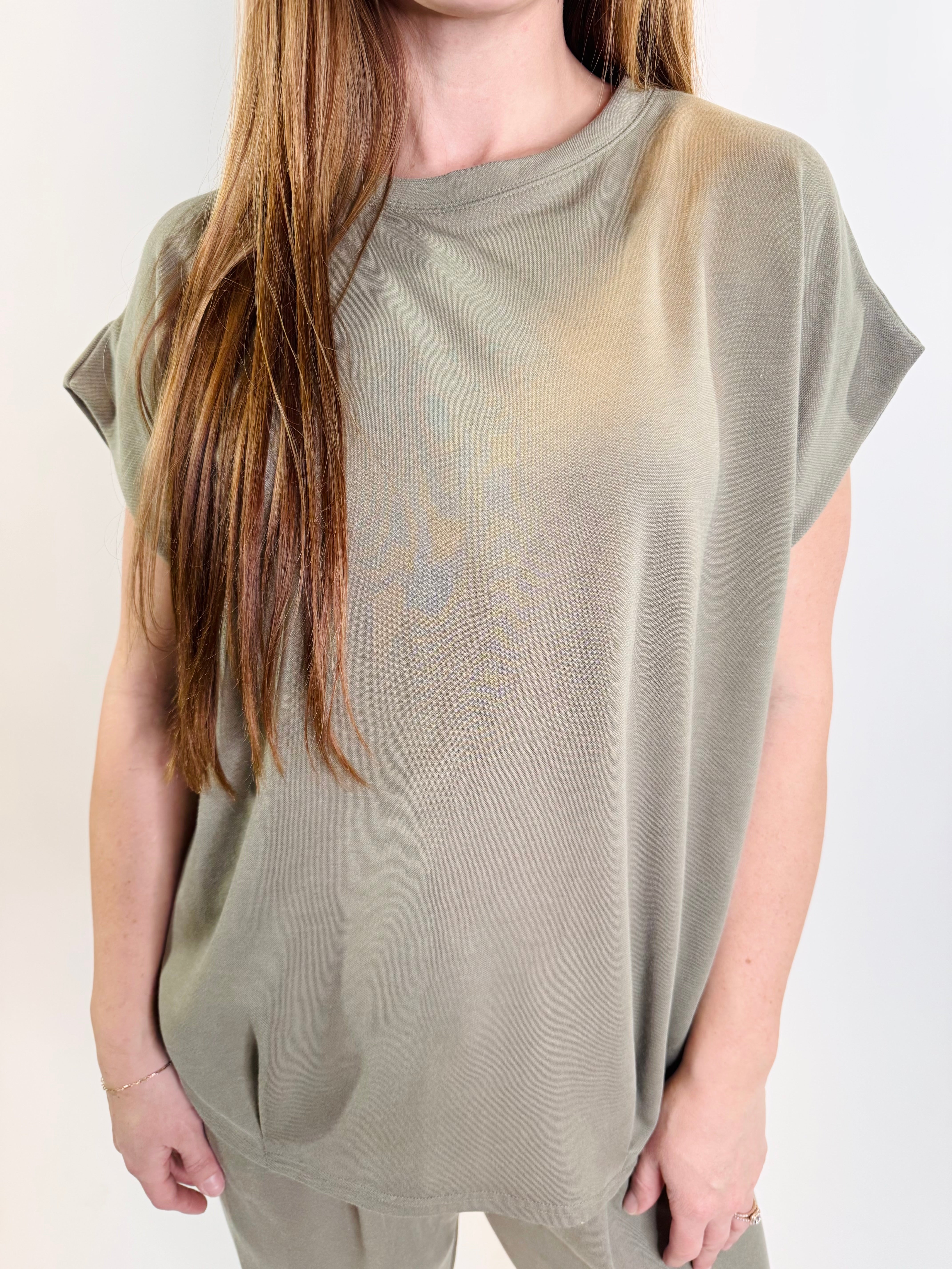 Solid Knit Sleeveless Comfy Top