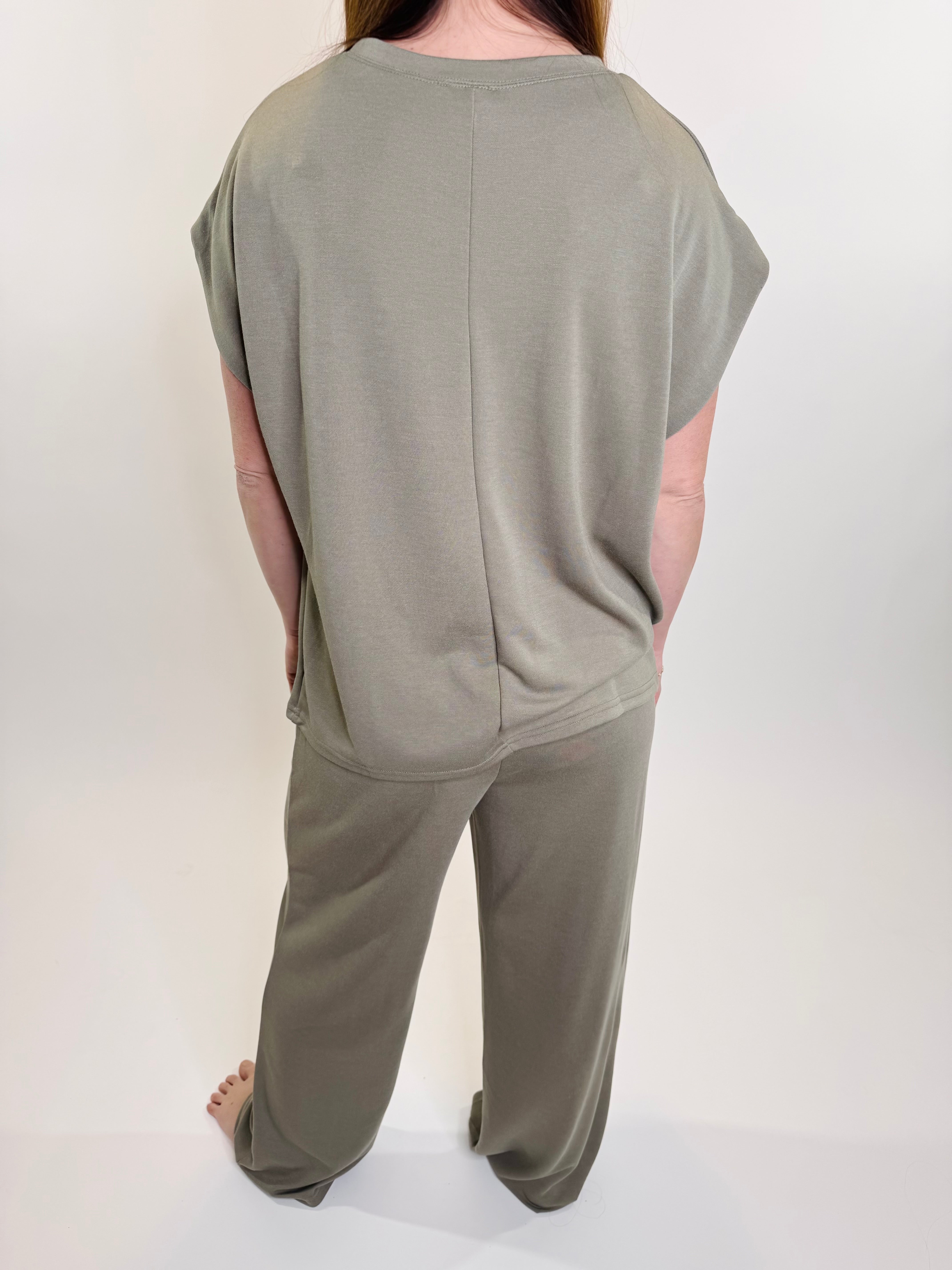 Solid Knit Comfy Pants