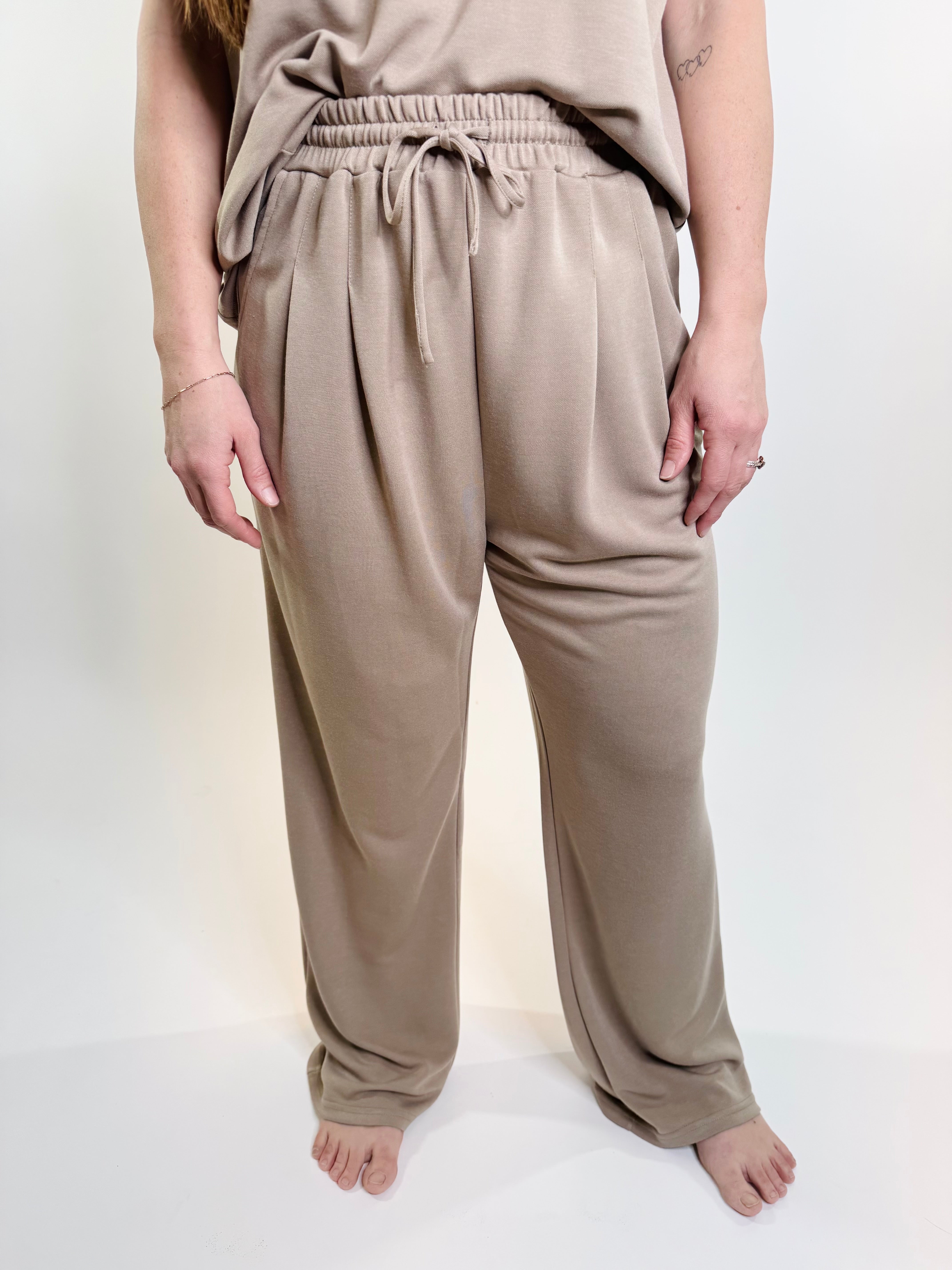 Solid Knit Comfy Pants