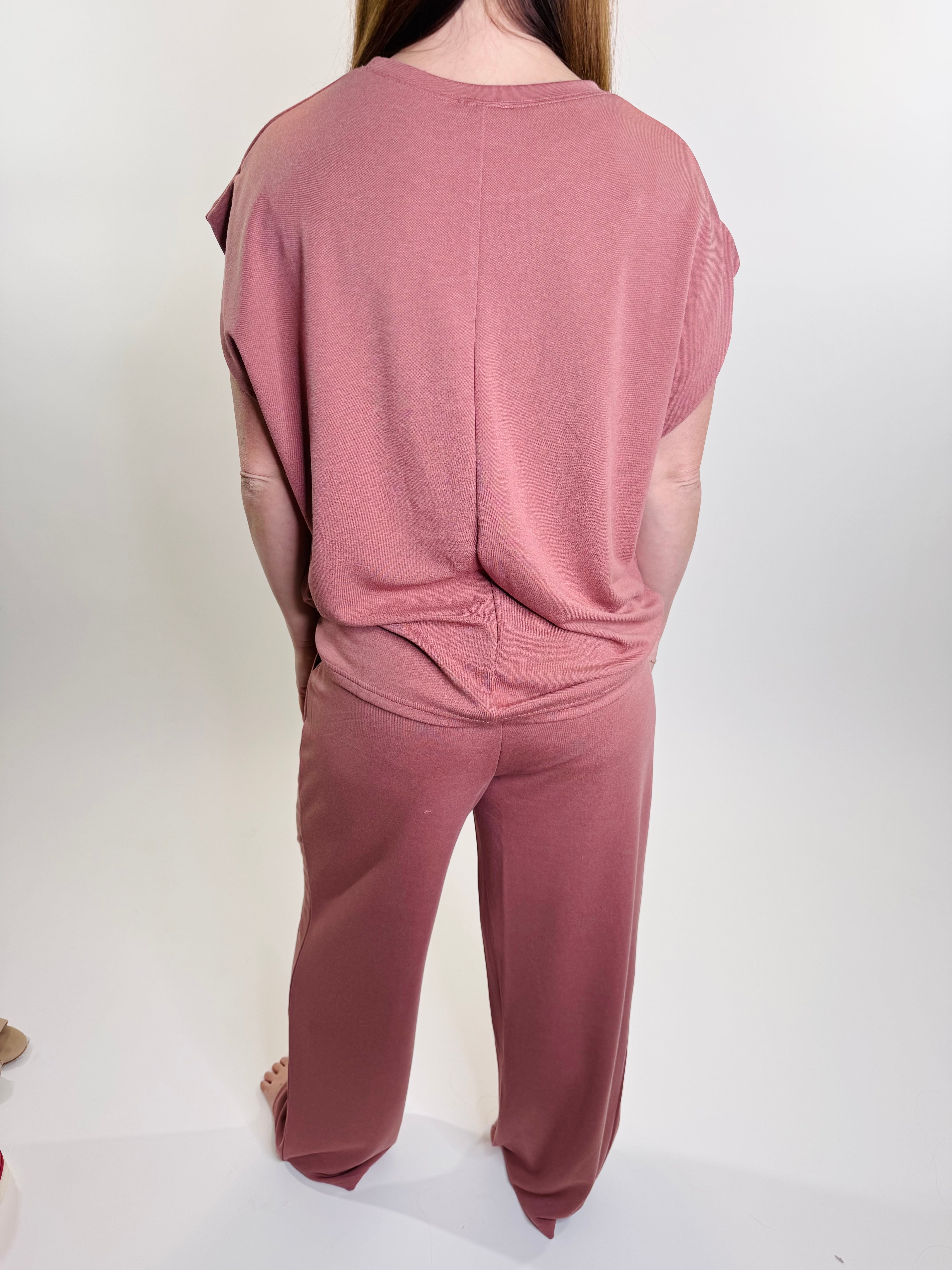 Solid Knit Comfy Pants