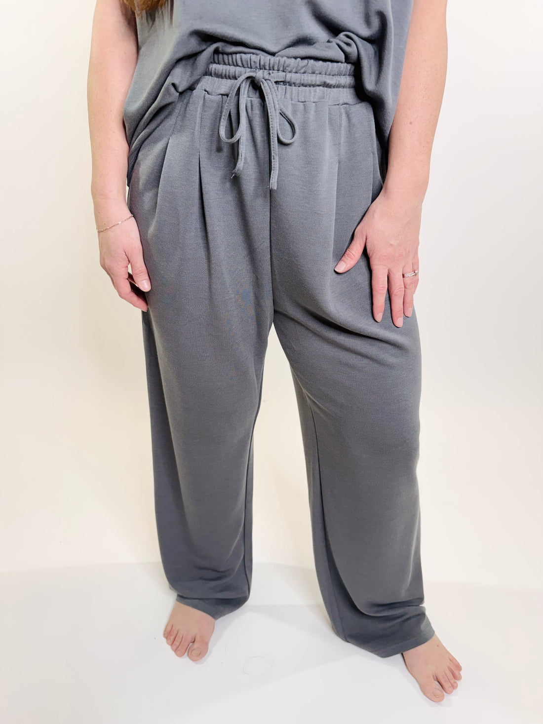Solid Knit Comfy Pants