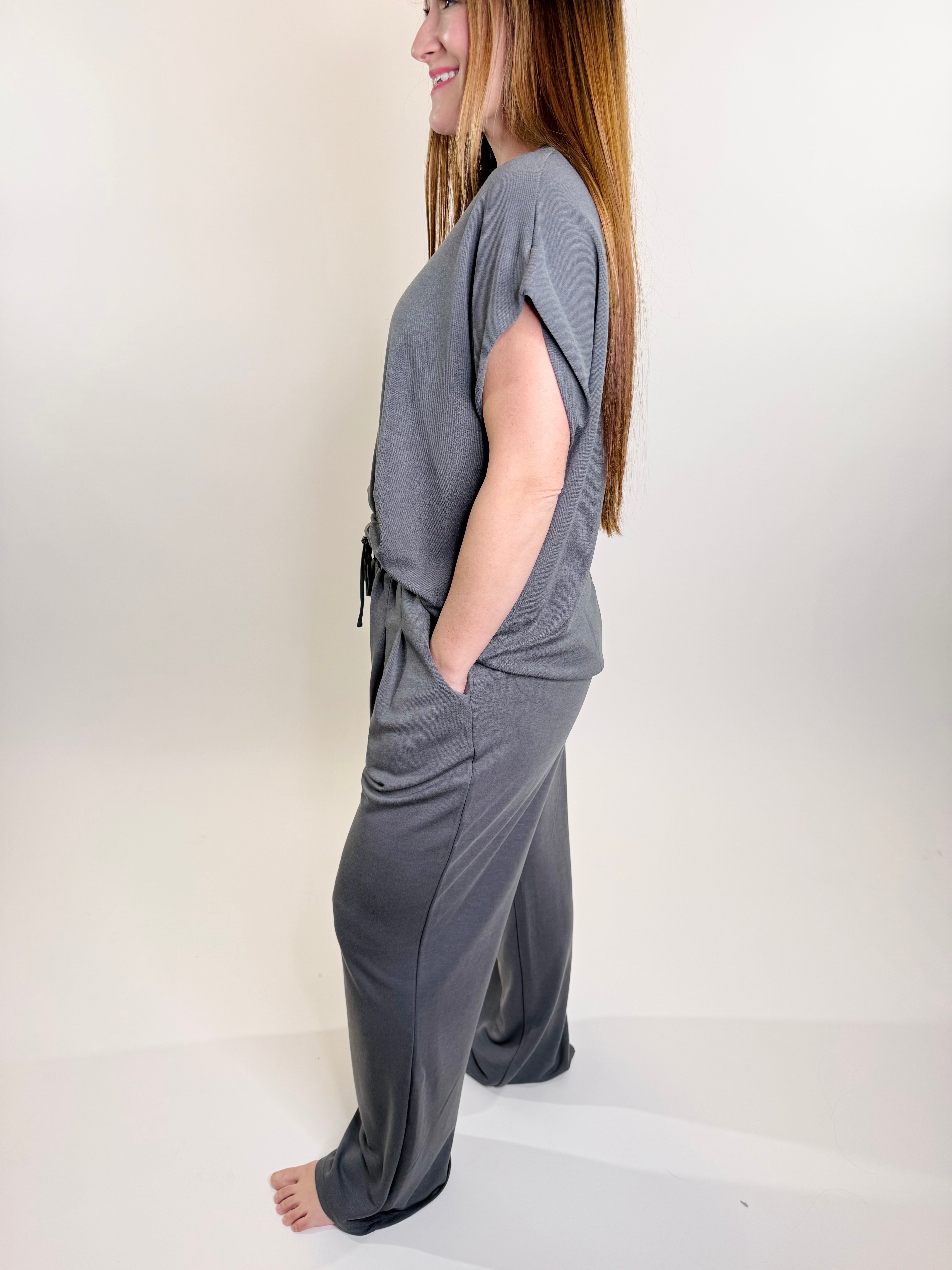 Solid Knit Comfy Pants