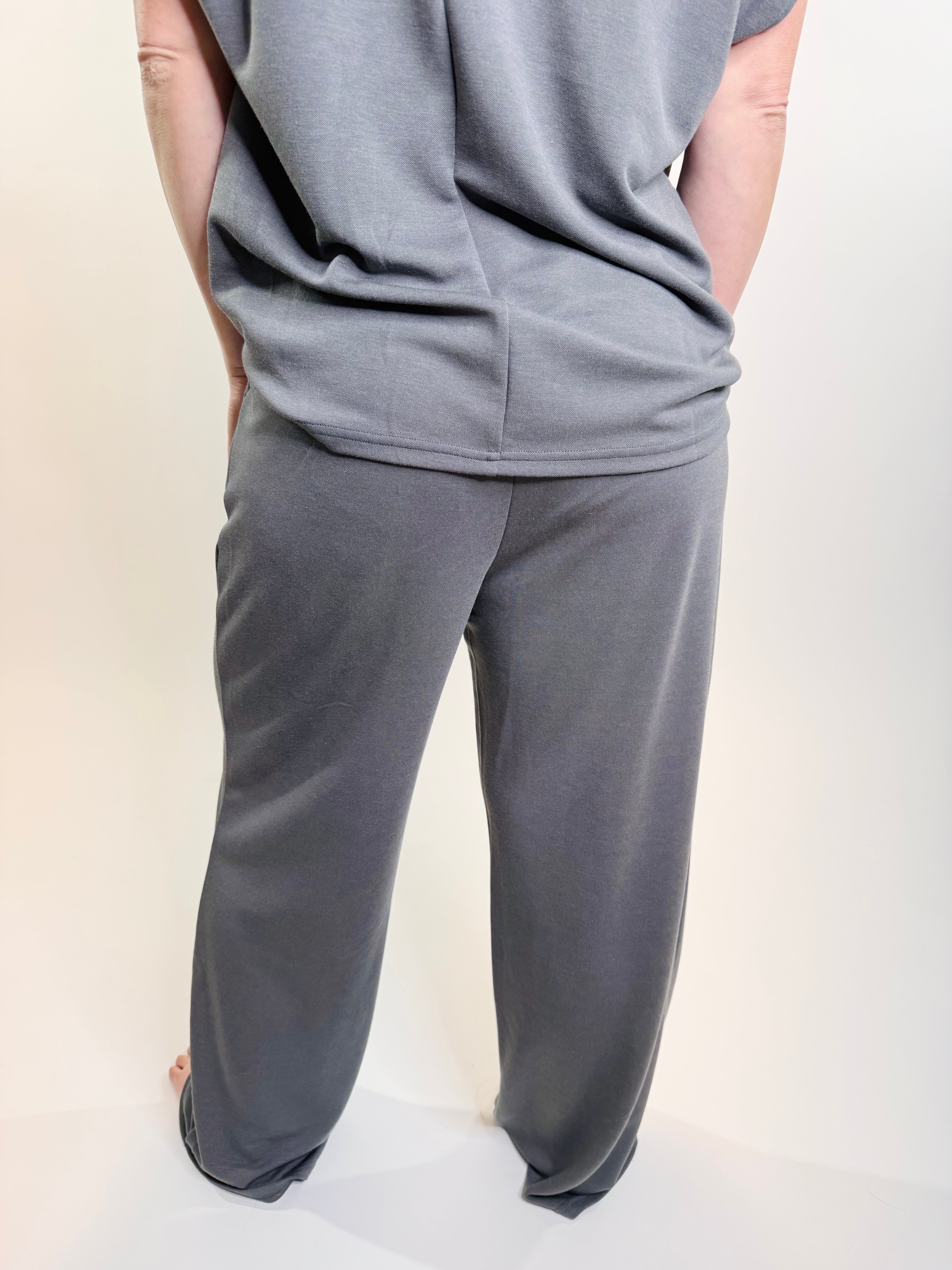 Solid Knit Comfy Pants