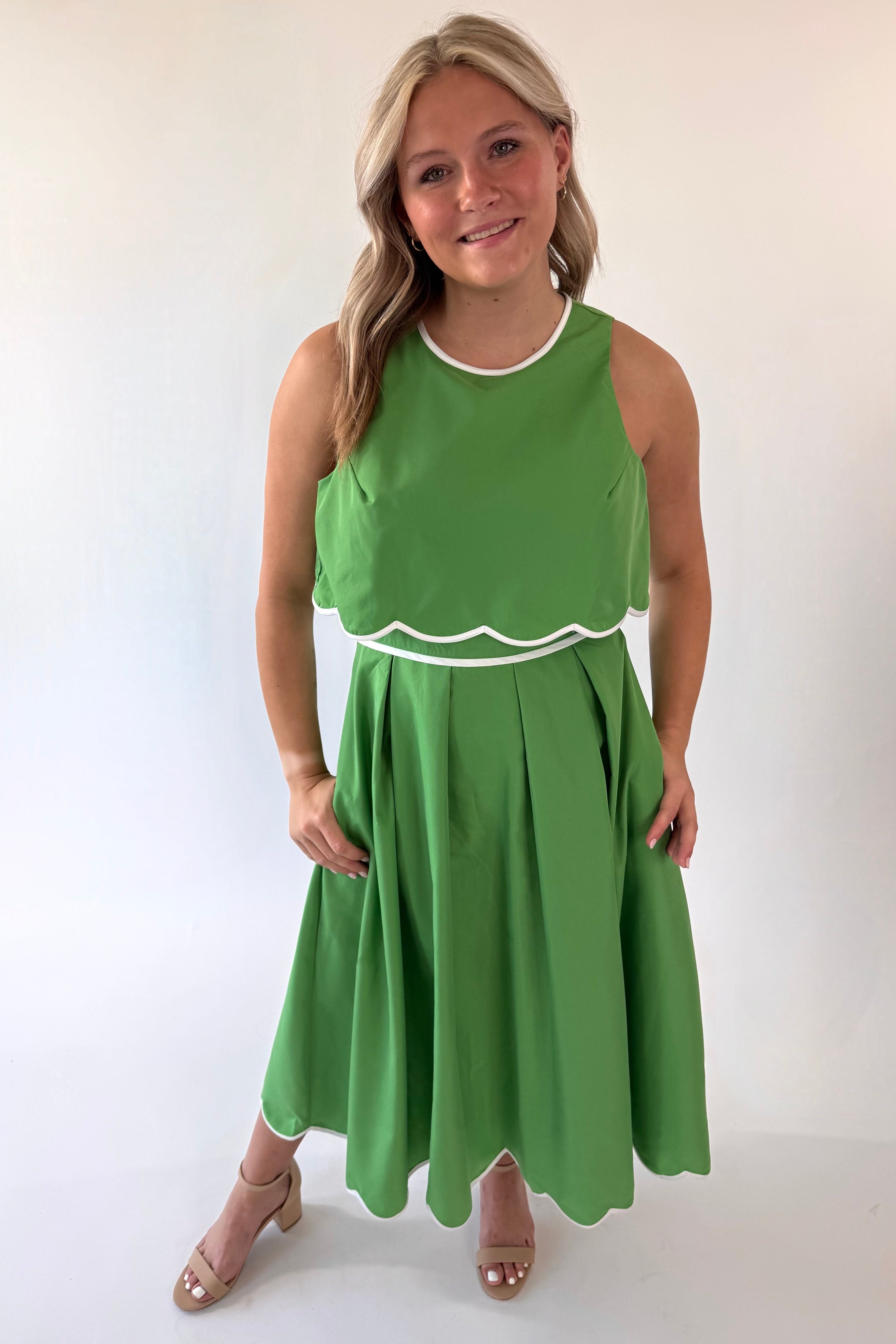 Lime Lit Midi Dress