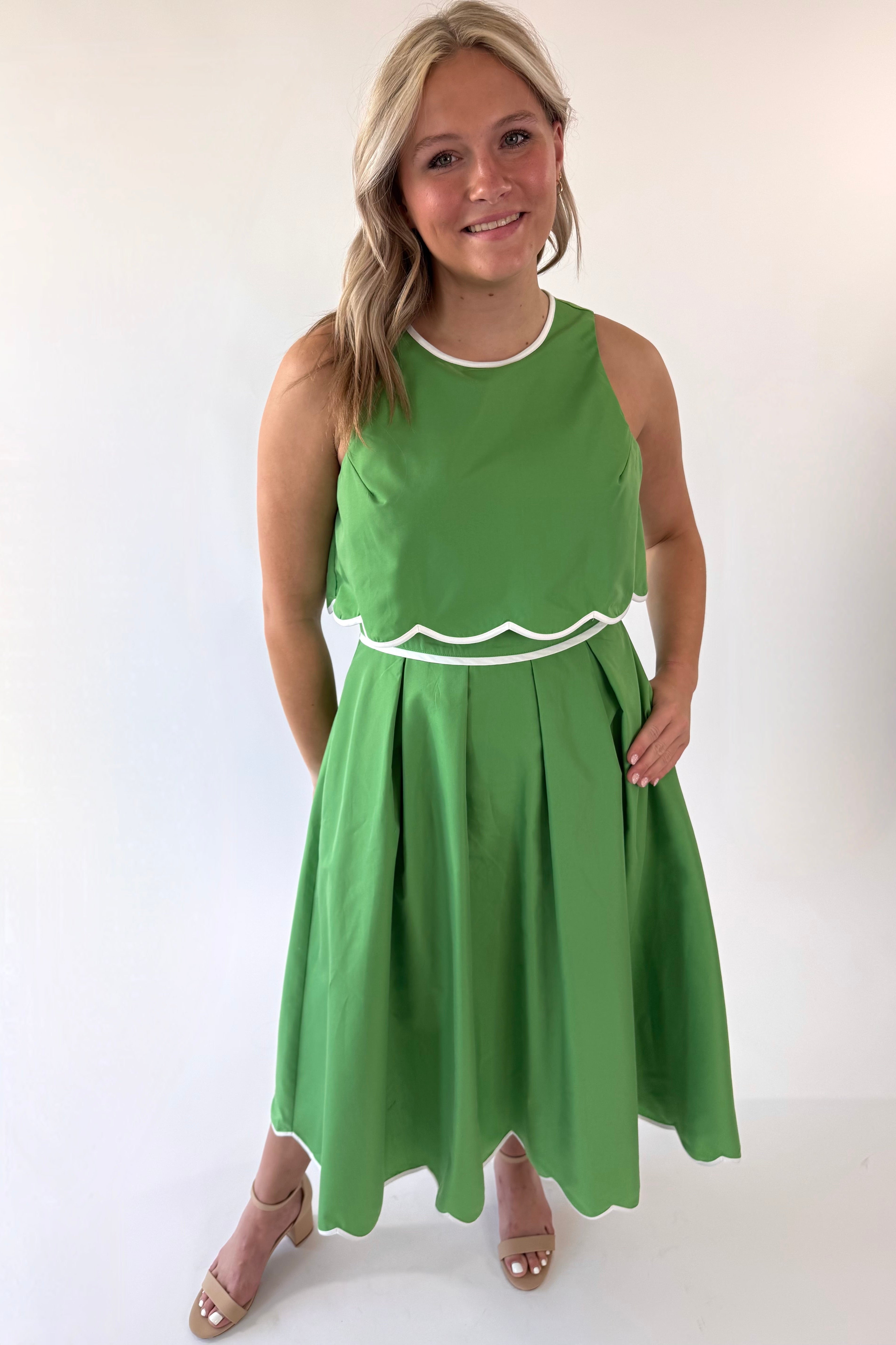 Lime Lit Midi Dress